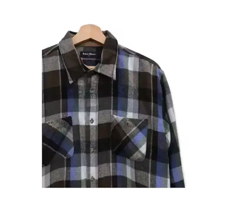 Japanese Brand Japanese Brand Aqua Blues Flannel Shirt Size US L / EU 52-54 / 3 - 4 Thumbnail