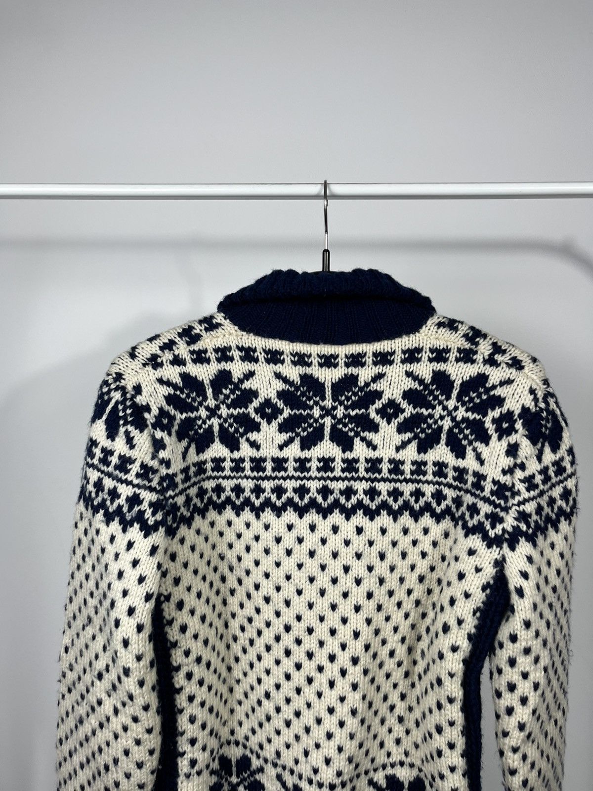 Other Vintage Zip Up Wool Knit Sweater Snowflake Pattern Size US XS / EU 42 / 0 - 12 Thumbnail