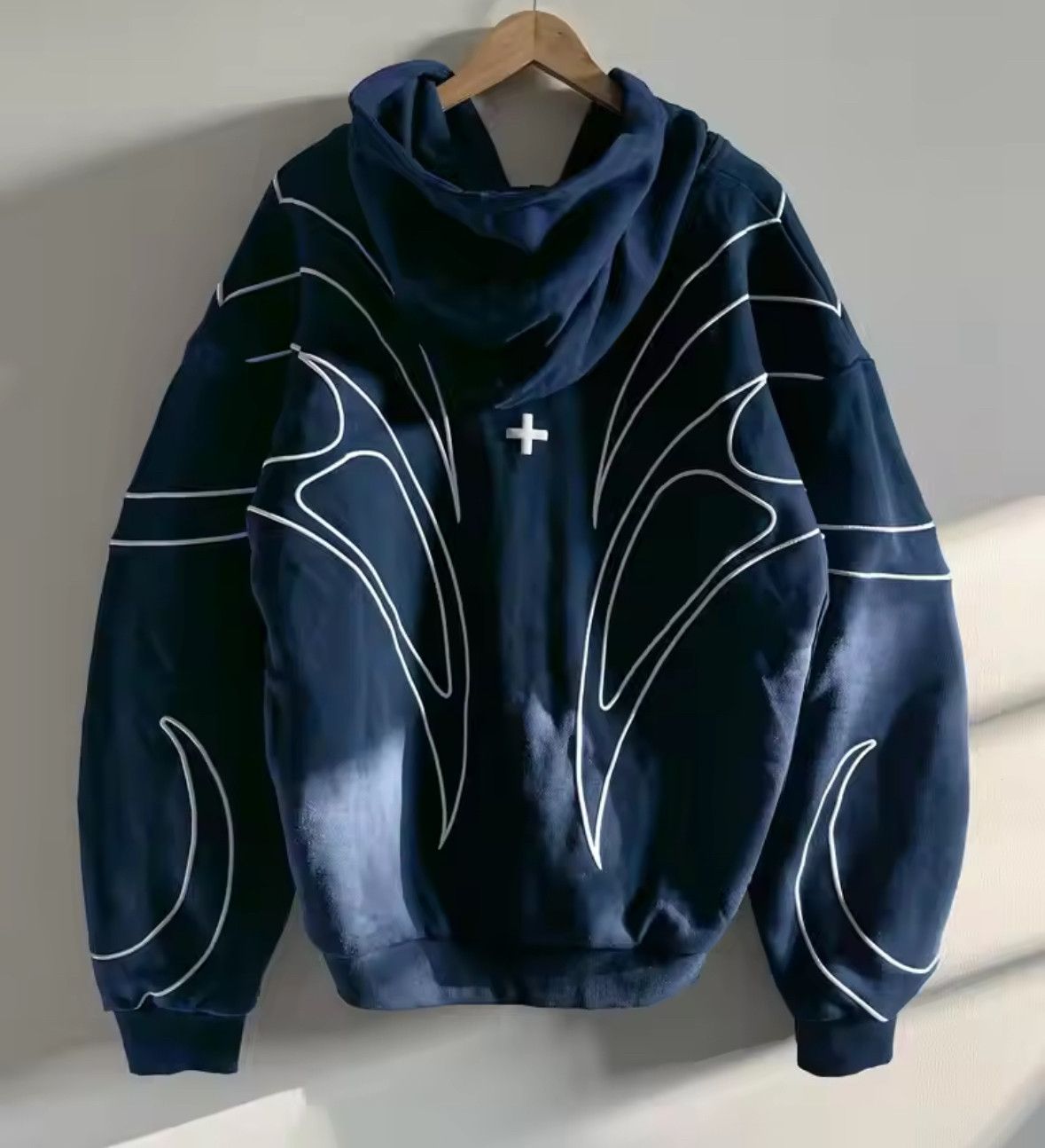 Other High Street Fashion Stripe Embroidery Double Zipper Hoodies Size US XL / EU 56 / 4 - 2 Thumbnail