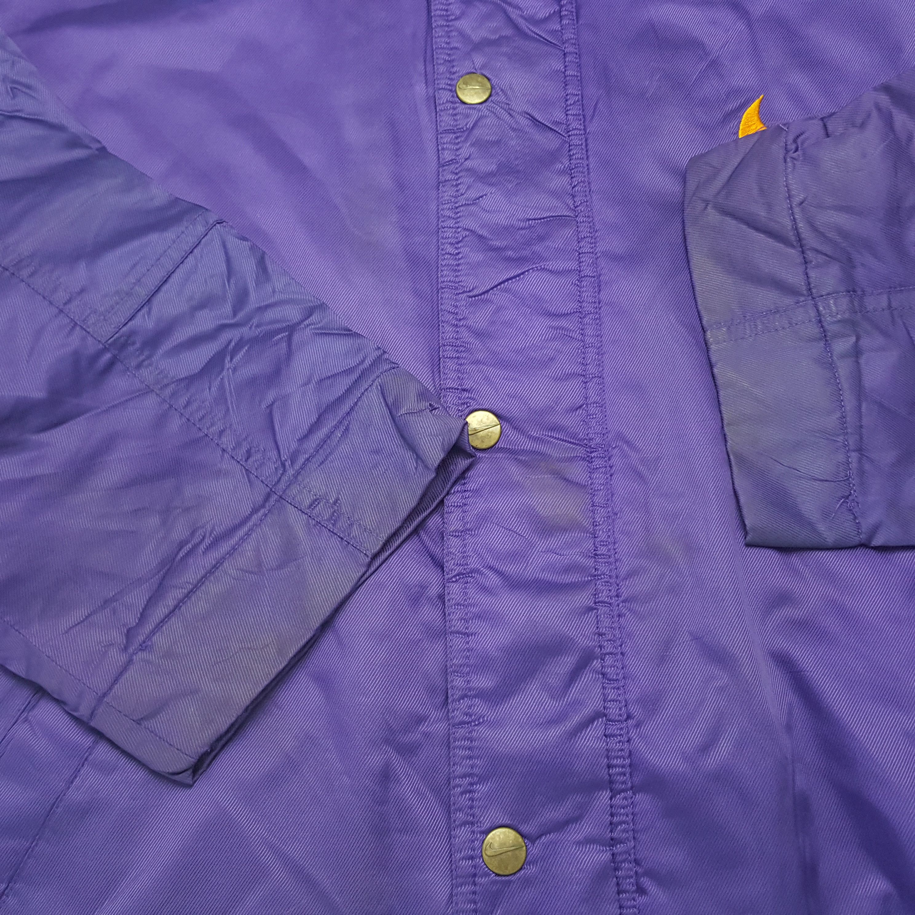 Nike × Vintage Vintage Nike Swoosh Zipper Long Winter Jacket Size US L / EU 52-54 / 3 - 11 Thumbnail