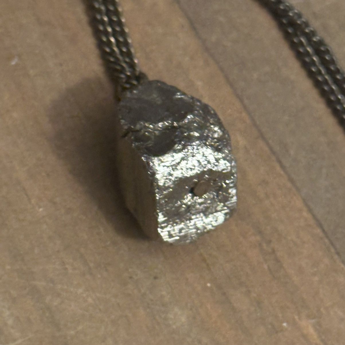 Other Gold Pyrite “Fools gold” nugget pendant necklace Size ONE SIZE - 3 Thumbnail