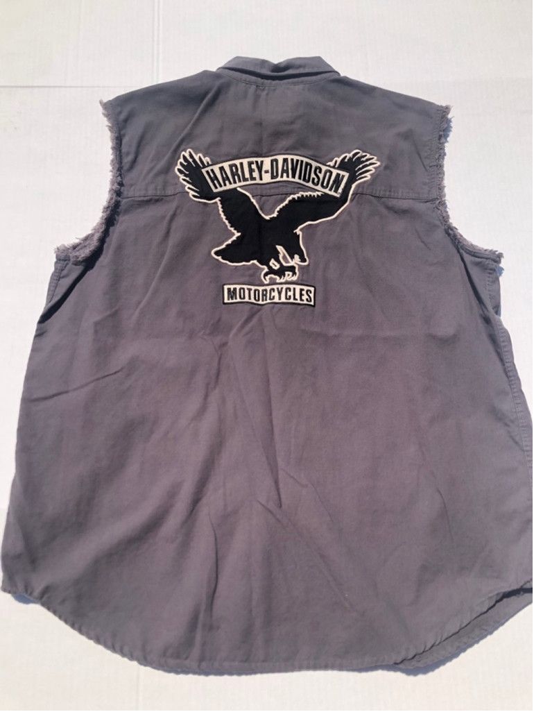 Harley Davidson Harley-Davidson Gray Shirt XL cut off graphic Size US XL / EU 56 / 4 - 2 Thumbnail