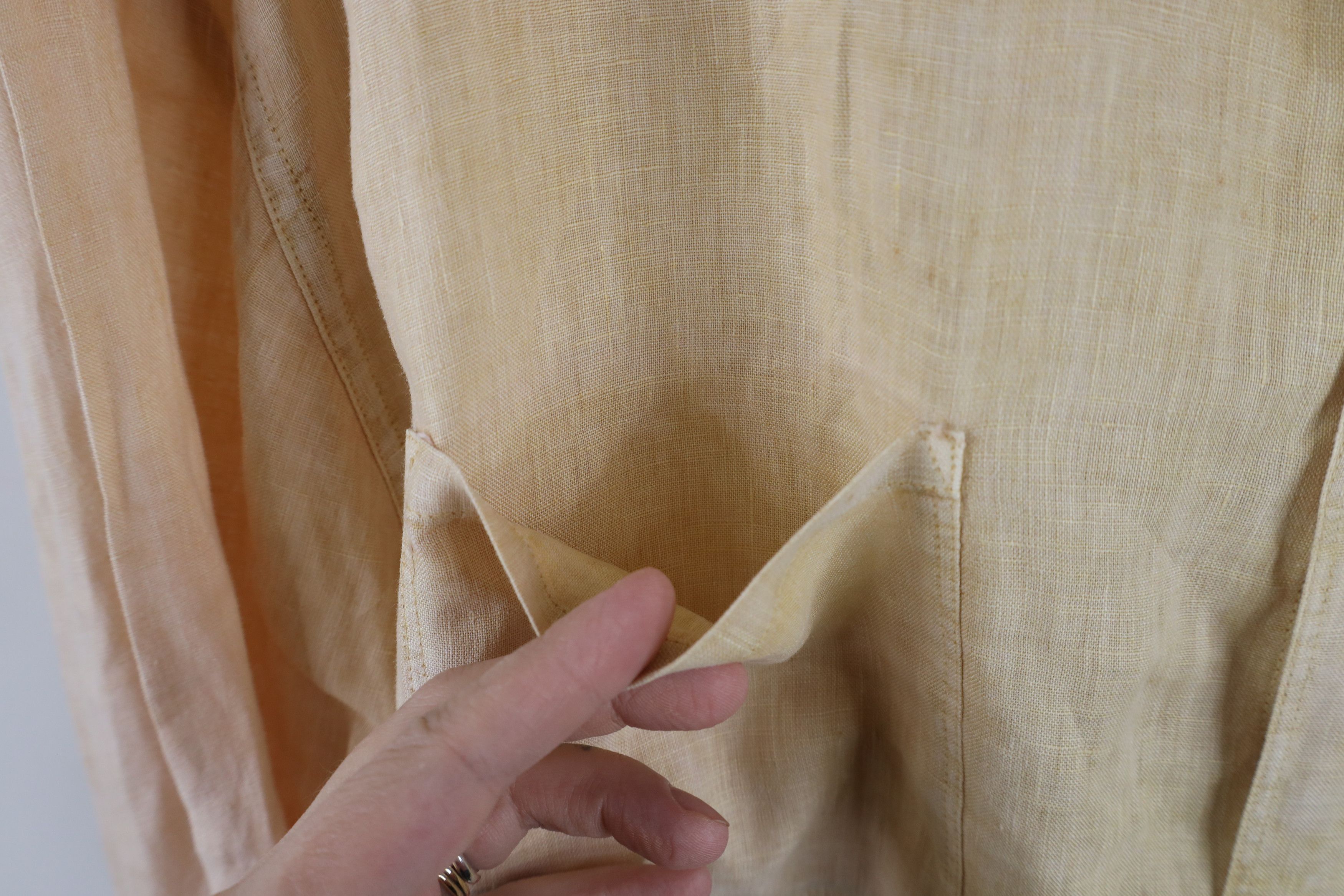 Vintage Vintage 90s Streetwear Linen Long Sleeve Button Shirt Size US XXL / EU 58 / 5 - 4 Thumbnail