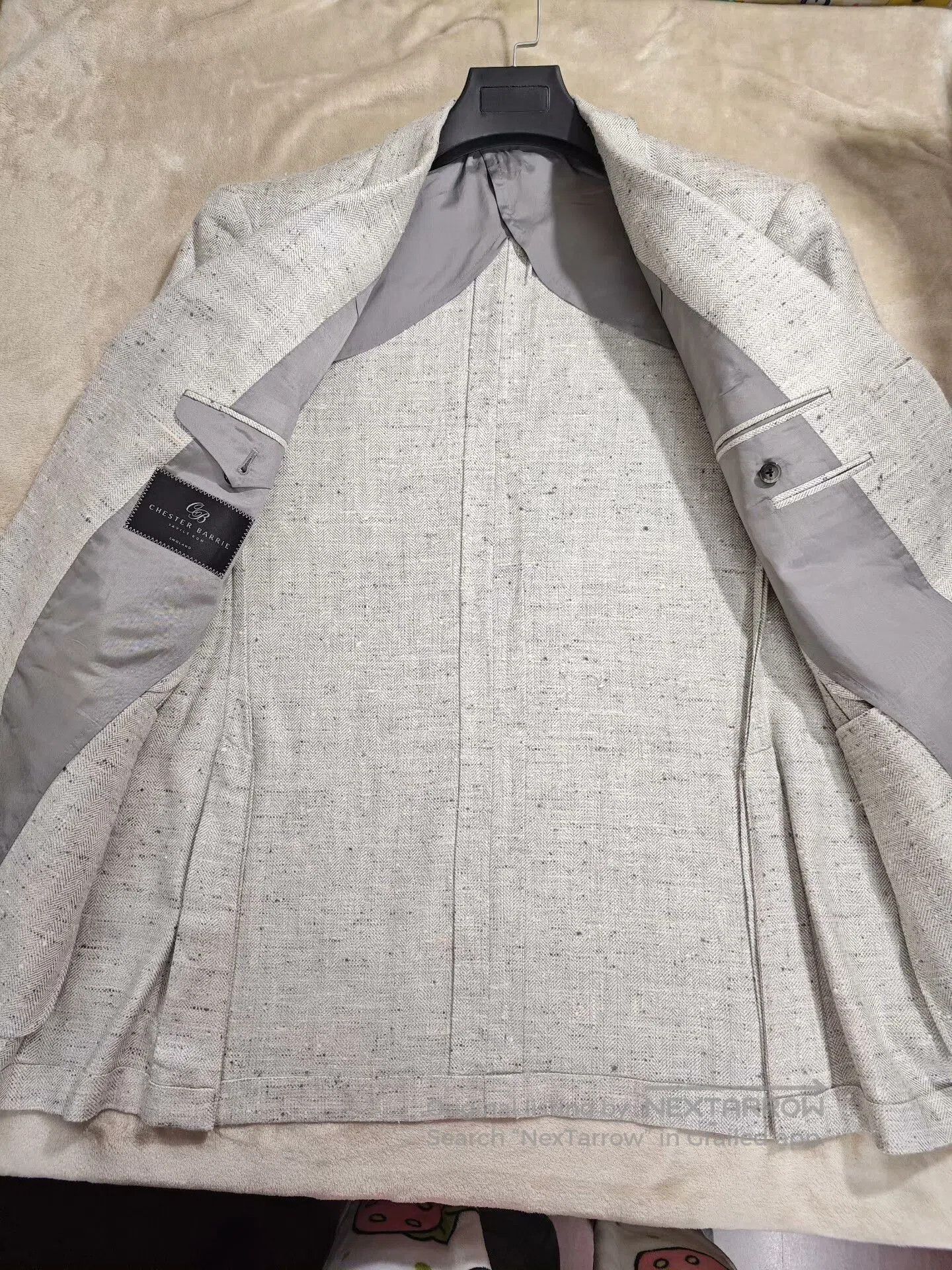Chester Barrie Chester Barrie Custom Silk Linen Suit. Size US XXL / EU 58 / 5 - 6 Thumbnail