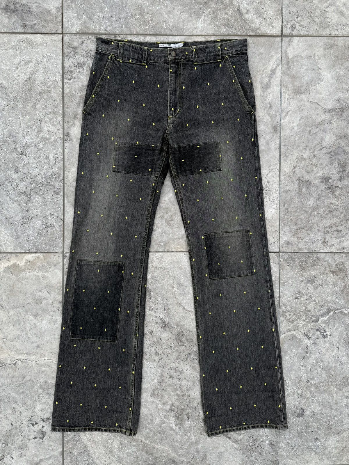 Undercover SS02 Undercover 'Illusion of Haze' Embroidered Jeans