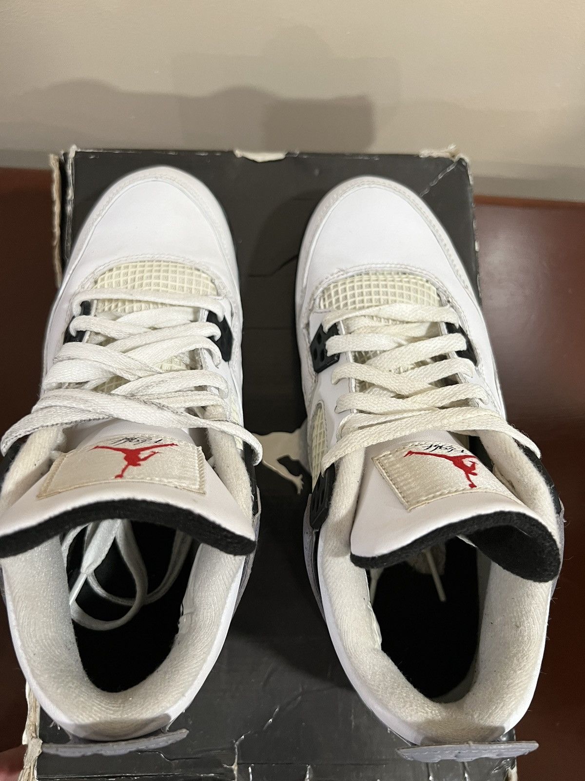 Jordan Brand × Nike Jordan Retro 4 White Cement 2012 Size US 6 / EU 39 - 5 Thumbnail