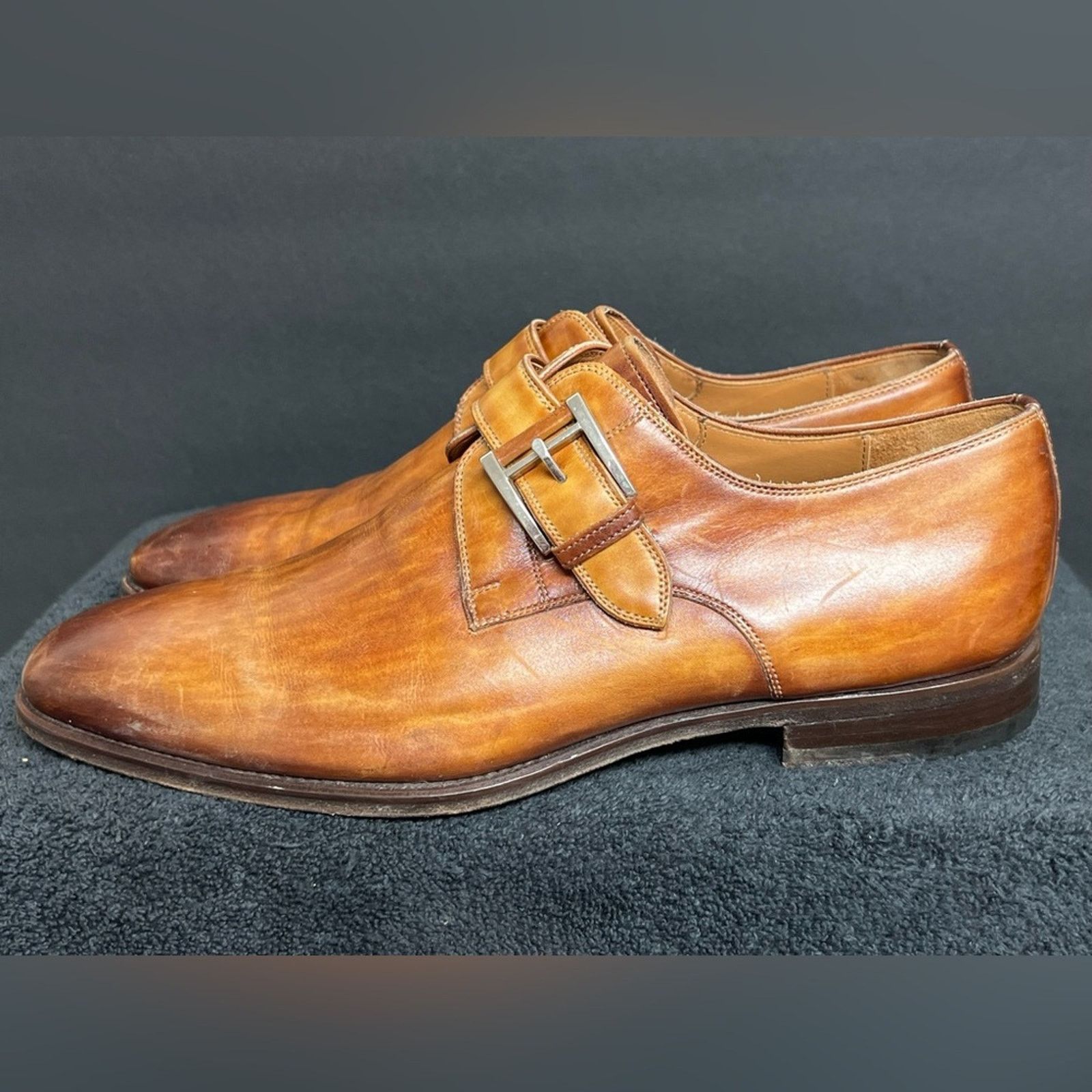 Magnanni Magnanni Marco II Monk Strap Leather Dress Shoes EXTRA WIDE Size US 8.5 / EU 41-42 - 1 Thumbnail