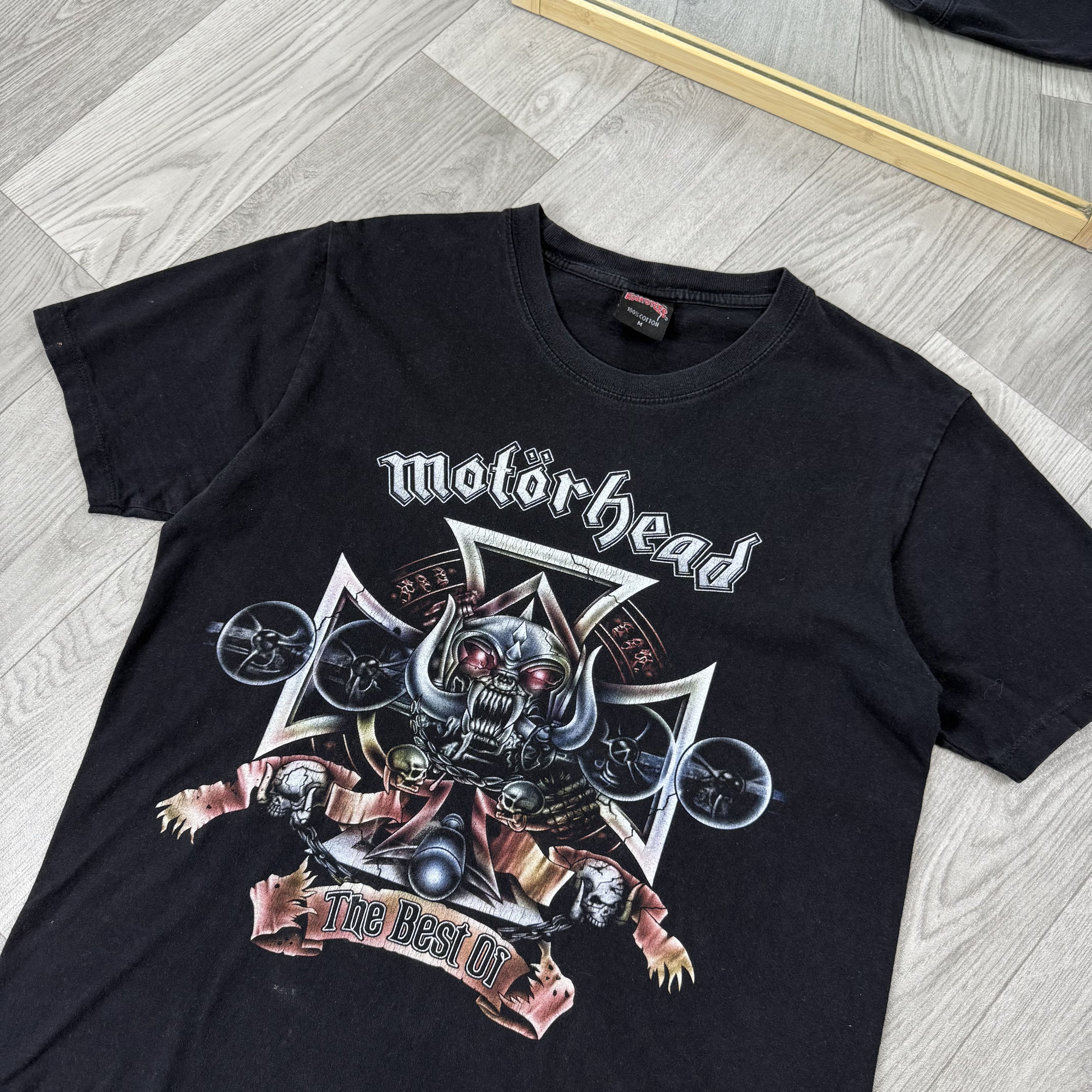Vintage Vintage Motorhead 90s Rock Band Black Graphic Tee Shirt Size US M / EU 48-50 / 2 - 6 Thumbnail