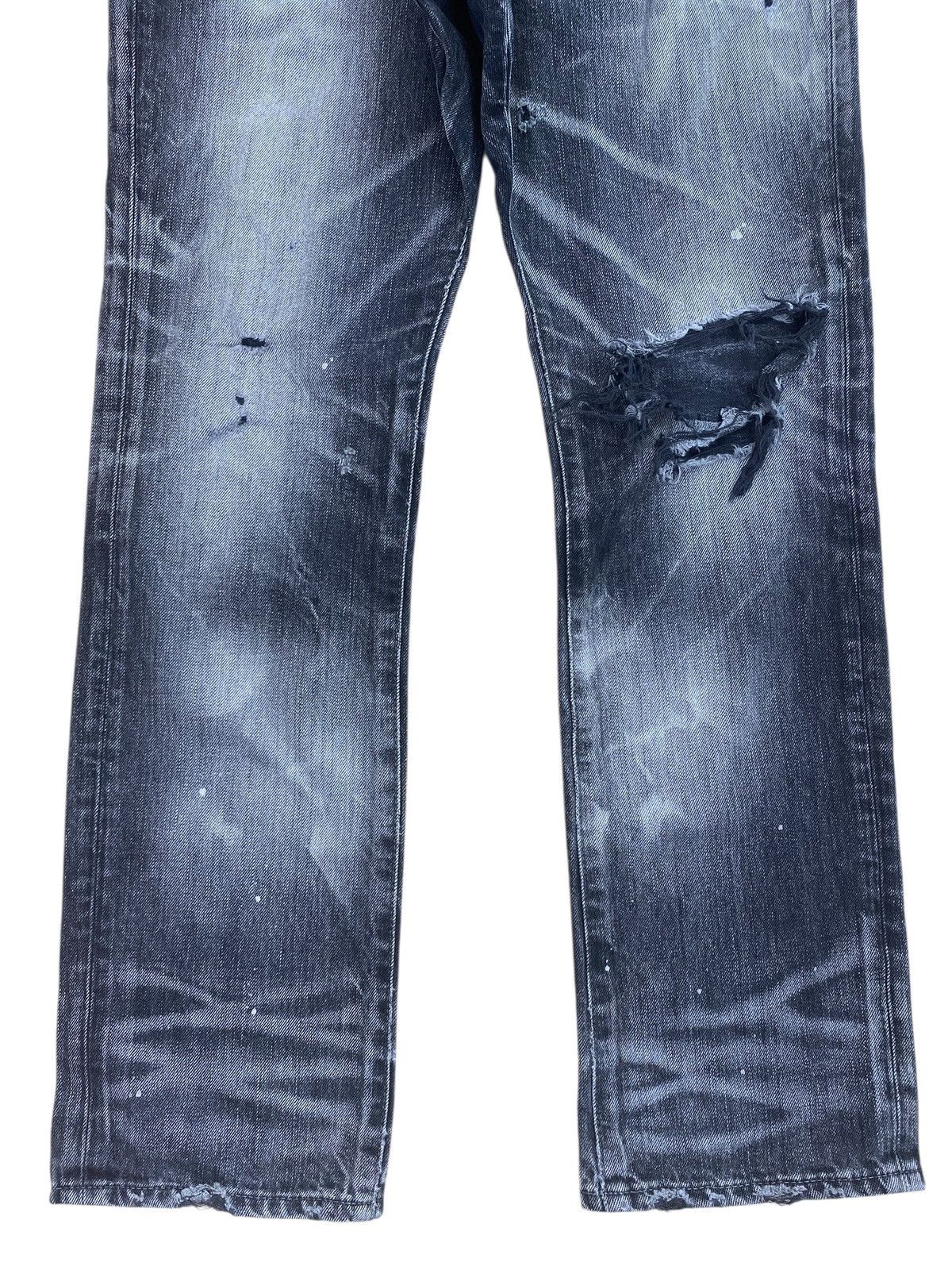 Japanese Brand Japanese Brand Whiskers Thunder Wash Style Ripped Jeans Size US 31 - 9 Thumbnail