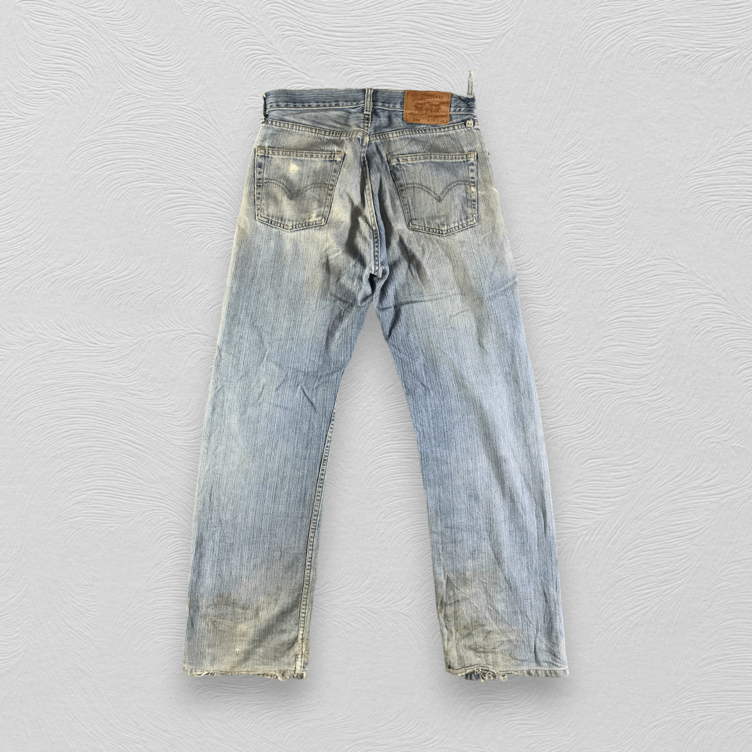 Levi's Vintage Levis 502 Jeans Distressed Denim KJ3001 Size US 29 - 2 Thumbnail