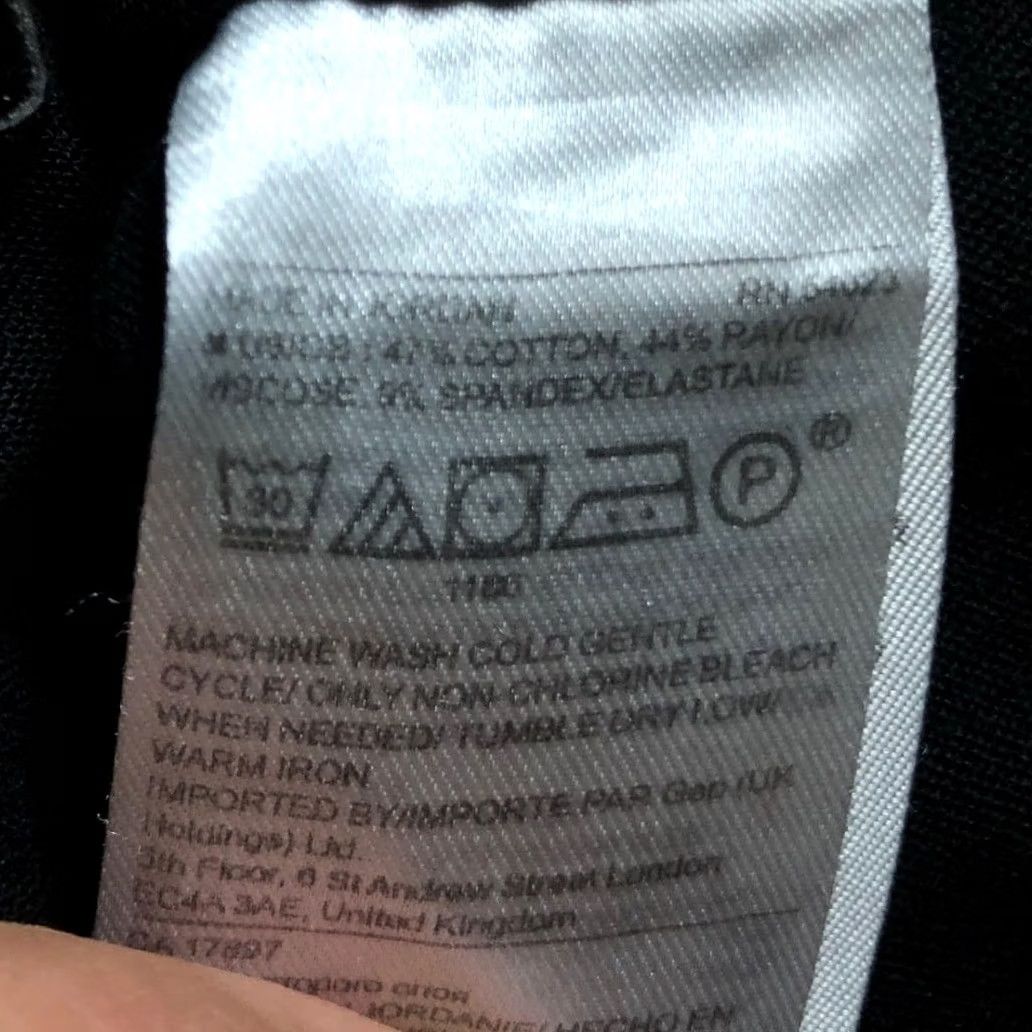 Banana Republic Banana Republic Women Pants Black Devon Ankle Side Zip Pull On Stretch 6 Regular Size 29" - 6 Thumbnail