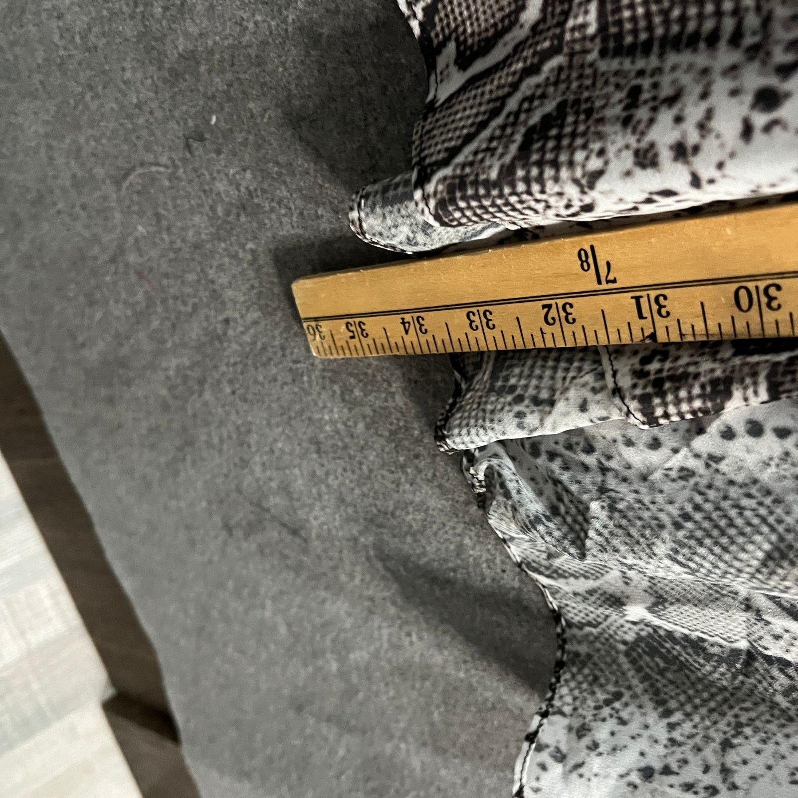 Other Sam Edelman Snakeskin Tiered Ruffle Midi Dress Grey Size L / US 10 / IT 46 - 9 Thumbnail