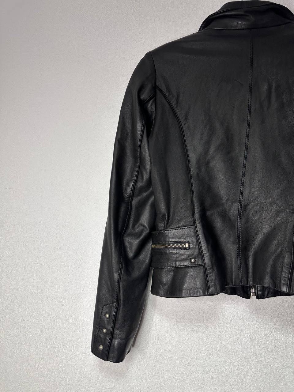 Roberto Cavalli Roberto Cavalli Leather Jacket Women’s XS Black Lambskin Y2K Size XS / US 0-2 / IT 36-38 - 16 Thumbnail