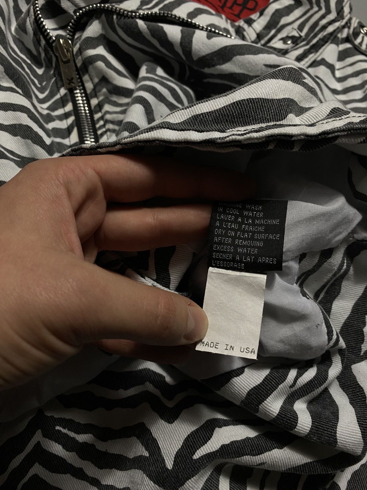 Tripp NYC TRIPP NYC AVANT GARDE USA ZEBRA DENIM JACKET Size L / US 10 / IT 46 - 7 Thumbnail