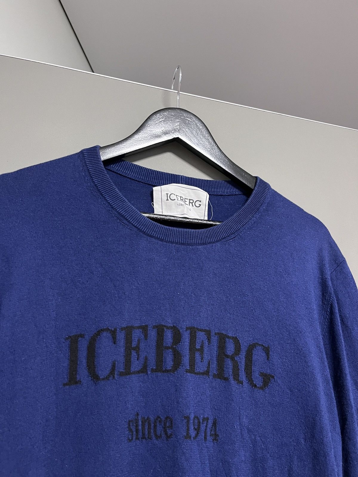 Iceberg Iceberg 1974 Wool Blue Sweater Size US L / EU 52-54 / 3 - 3 Thumbnail