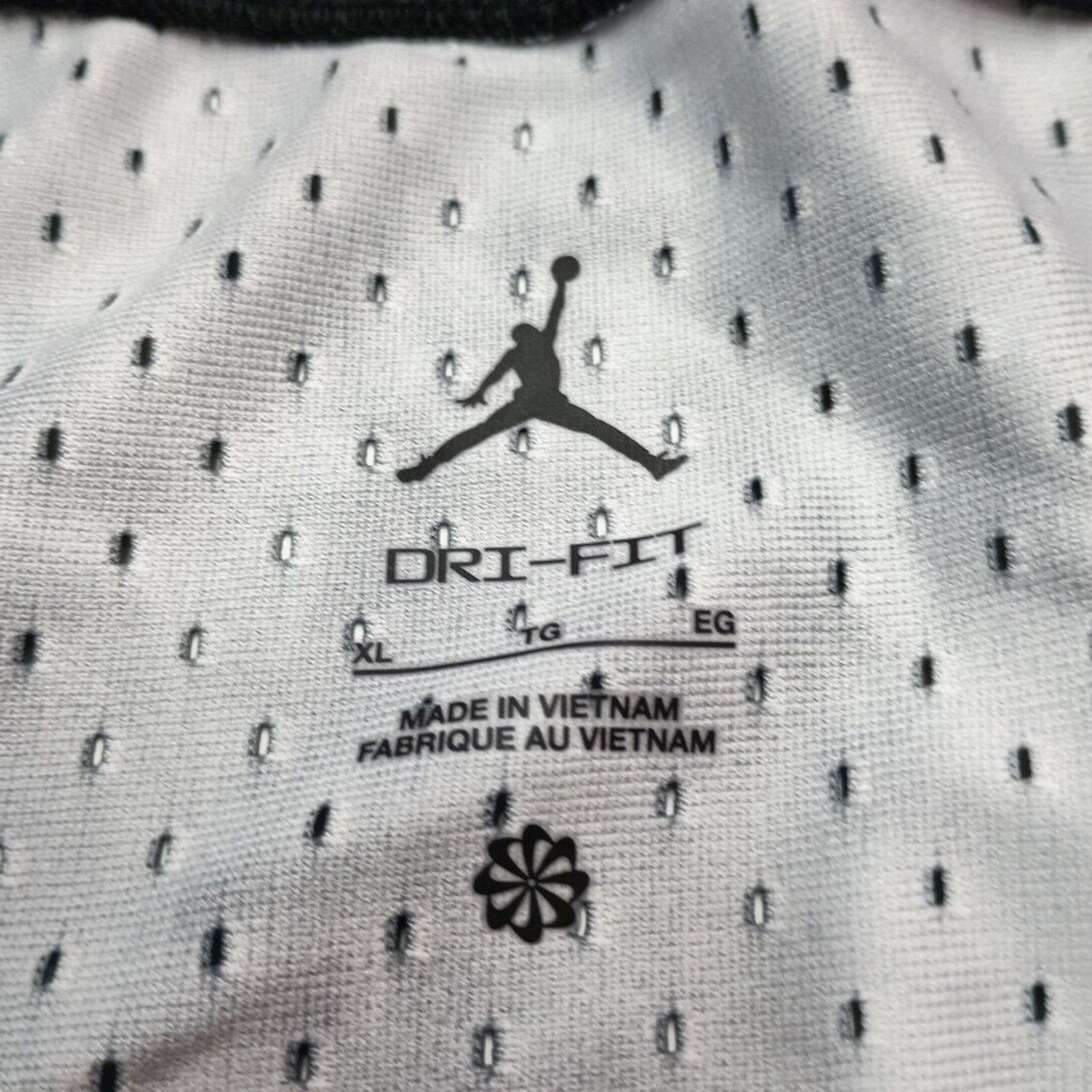 Nike Men's Nike Jordan Dri-Fit Mesh Jersey Men's XL FN5854-010 Size US XL / EU 56 / 4 - 3 Thumbnail