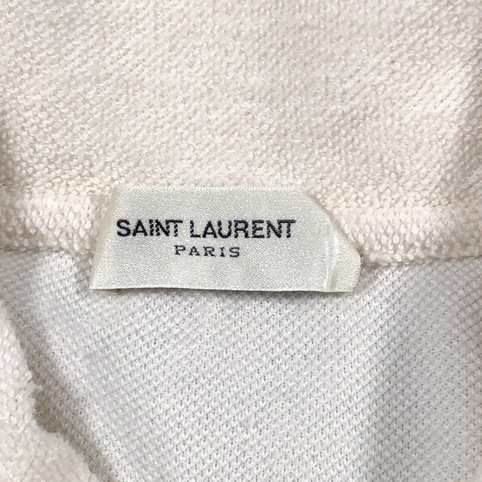 Saint Laurent Paris × Yves Saint Laurent Saint Laurent Striped Cotton Terry Polo Shirt Size Medium M Size US M / EU 48-50 / 2 - 4 Thumbnail