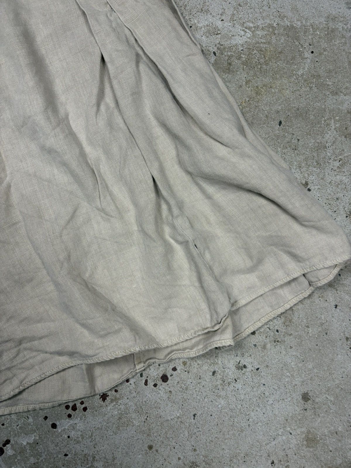 Prada Prada Sport SS 2000 Beige Linen Pleated Skirt Size 32" / US 10 / IT 46 - 11 Thumbnail