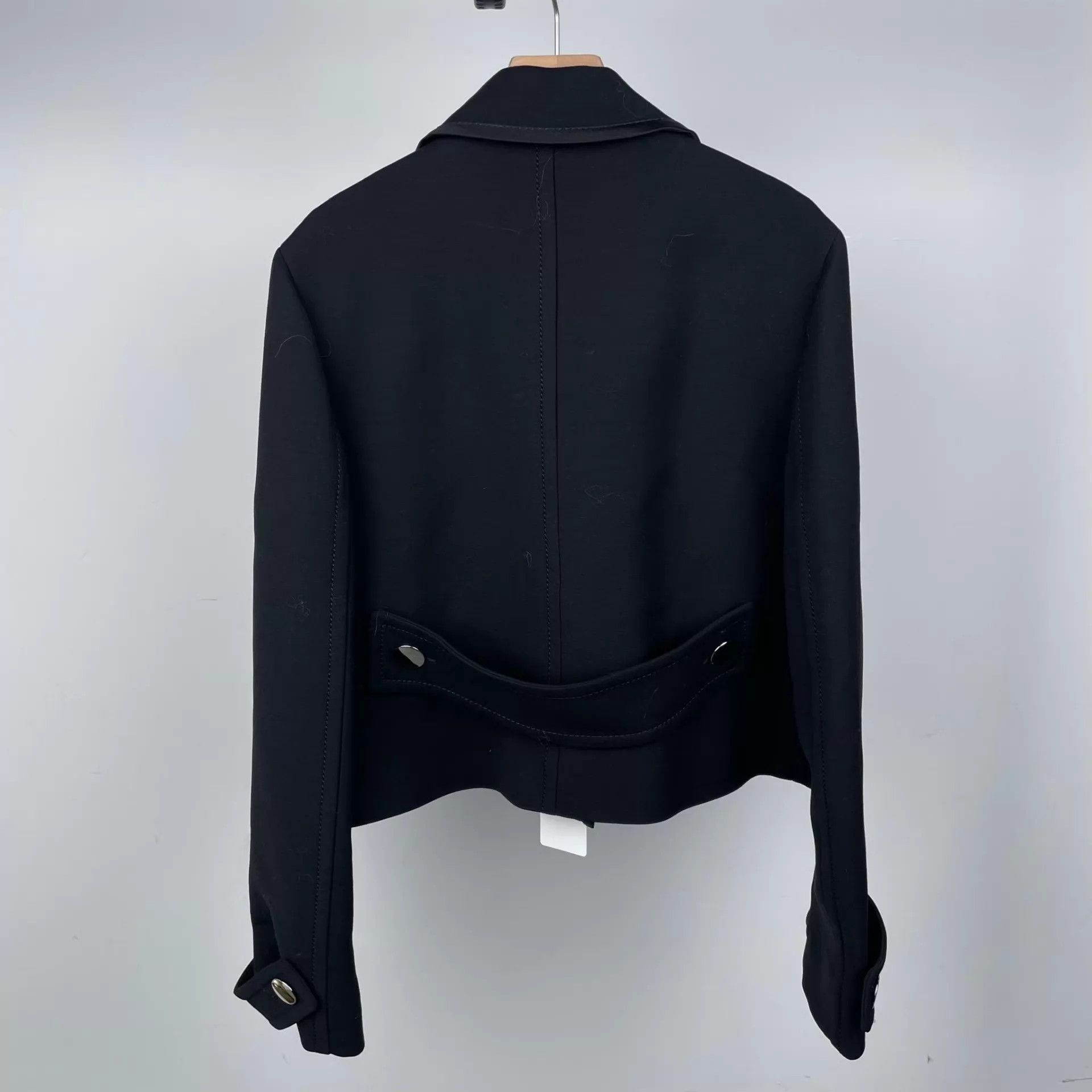 Prada Prada Wool Coat Black 44 260421WQQHF32 Size US S / EU 44-46 / 1 - 2 Thumbnail