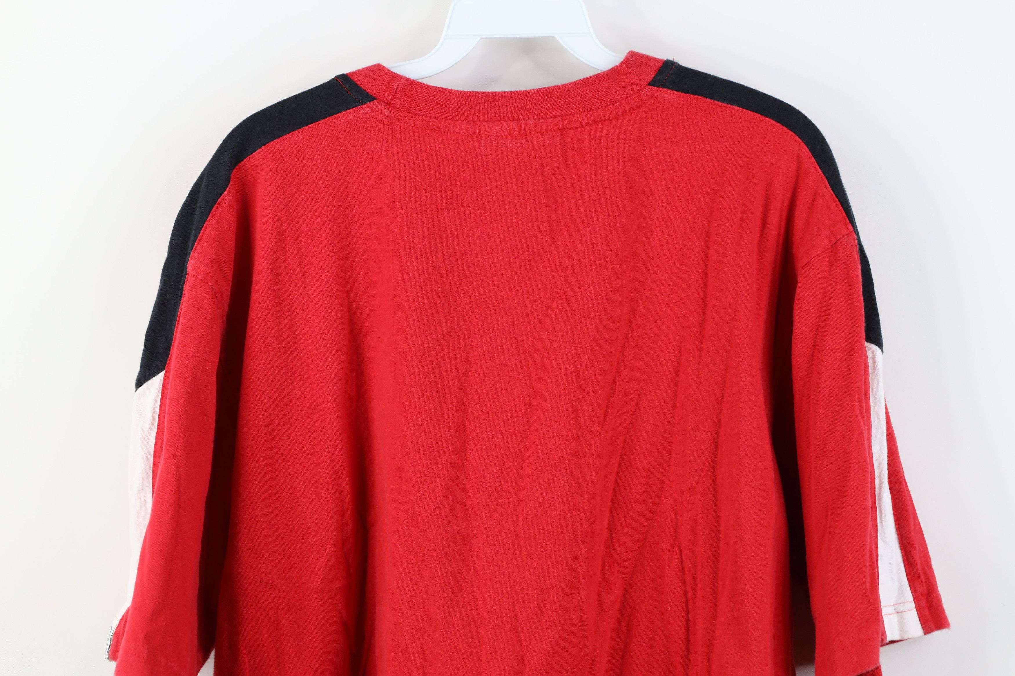 Vintage Vintage 90s Spell Ohio State University T-Shirt Red Cotton Size US L / EU 52-54 / 3 - 12 Thumbnail