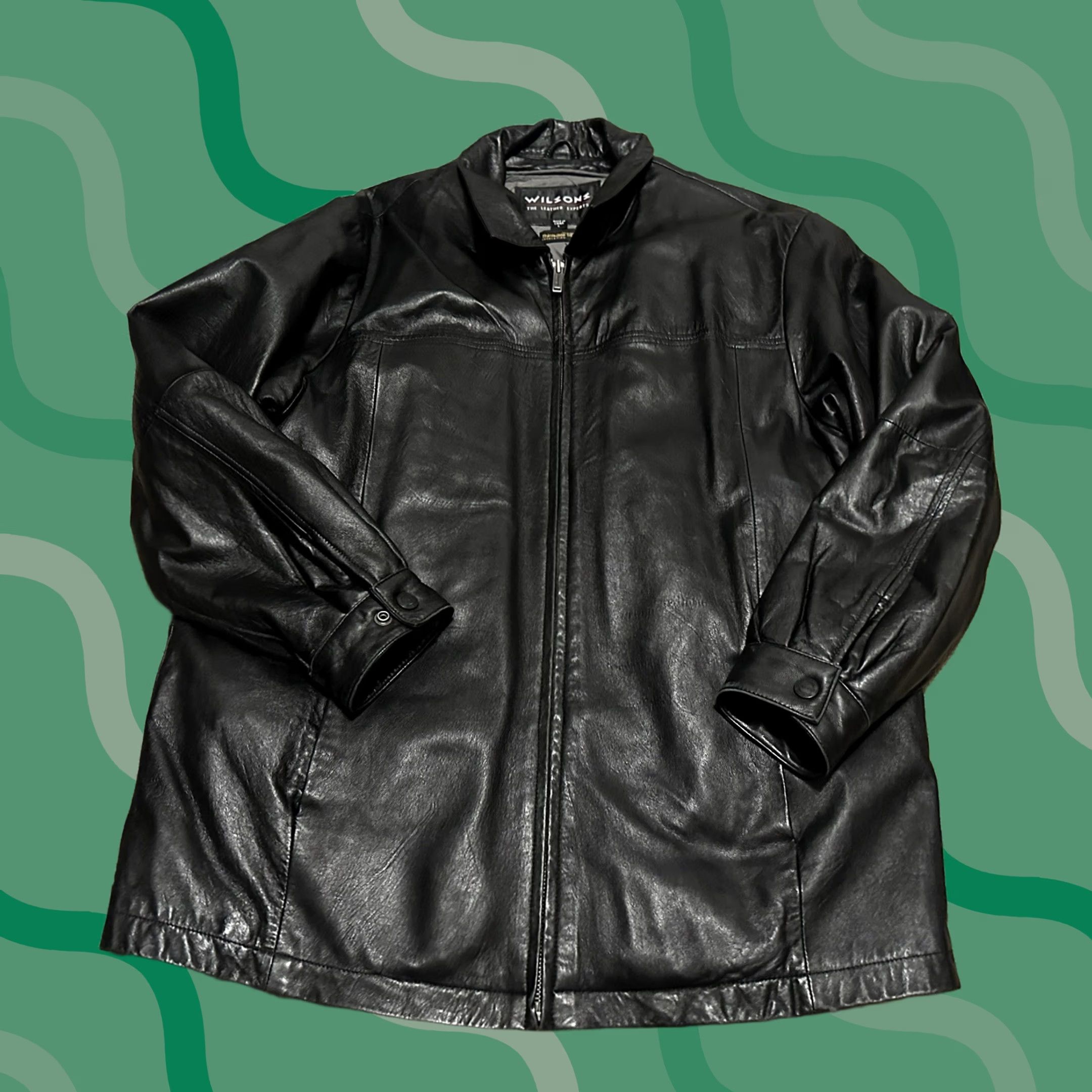 Versace × Vintage Versace classic v2 leather coat jacket vintage
