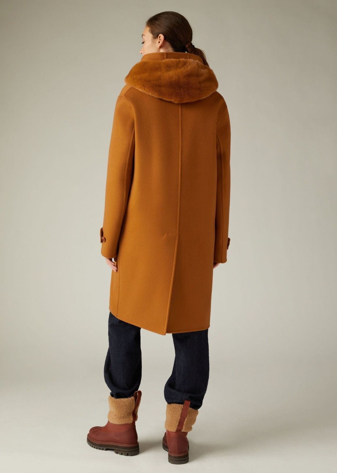Loro Piana o1srvl11e0824 Alberic Cashmere Coat in Orange Size M / US 6-8 / IT 42-44 - 4 Thumbnail