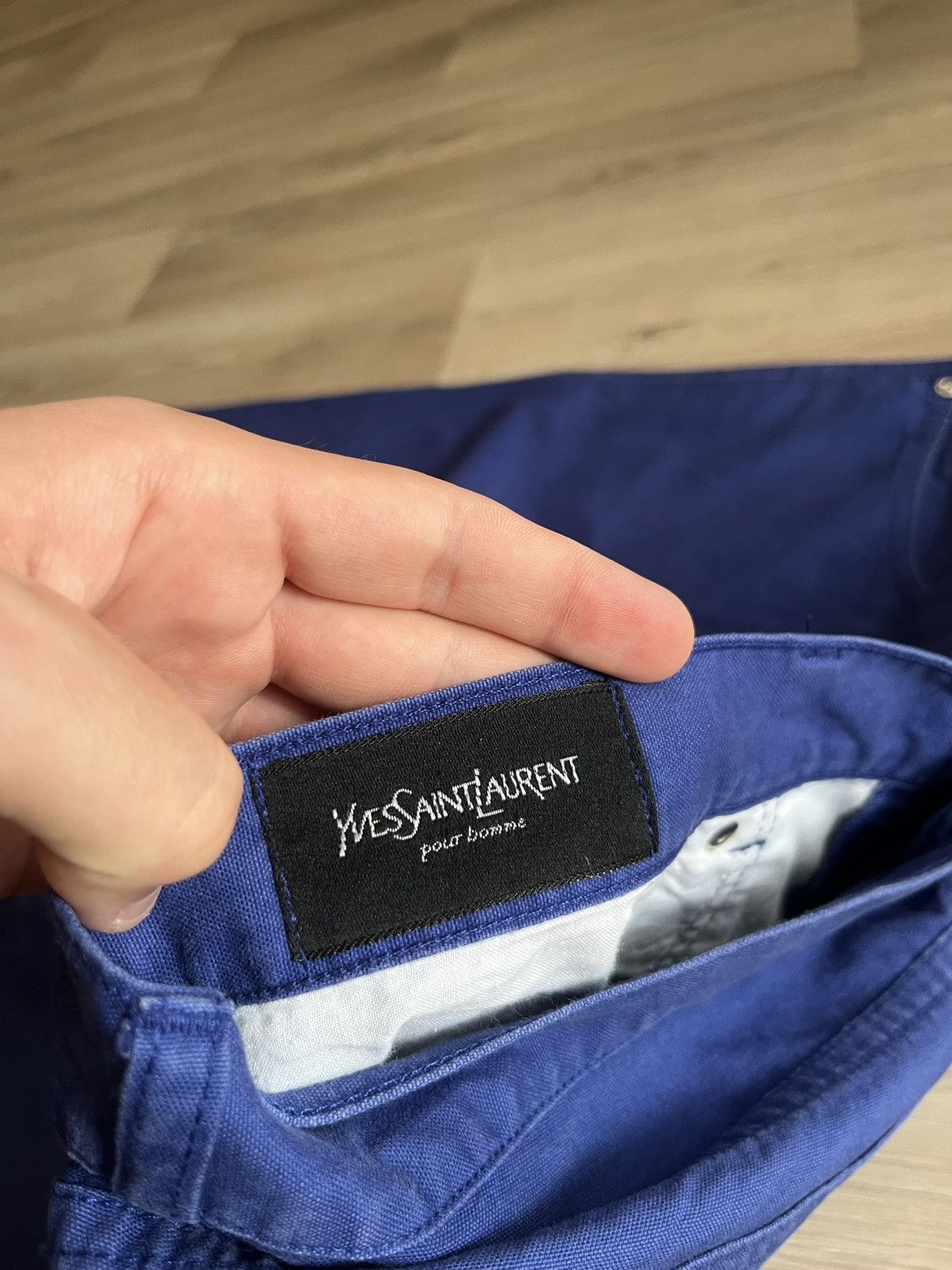 Yves Saint Laurent Vintage Yves Saint Laurent Blue Denim Pants Size US 36 / EU 52 - 8 Thumbnail