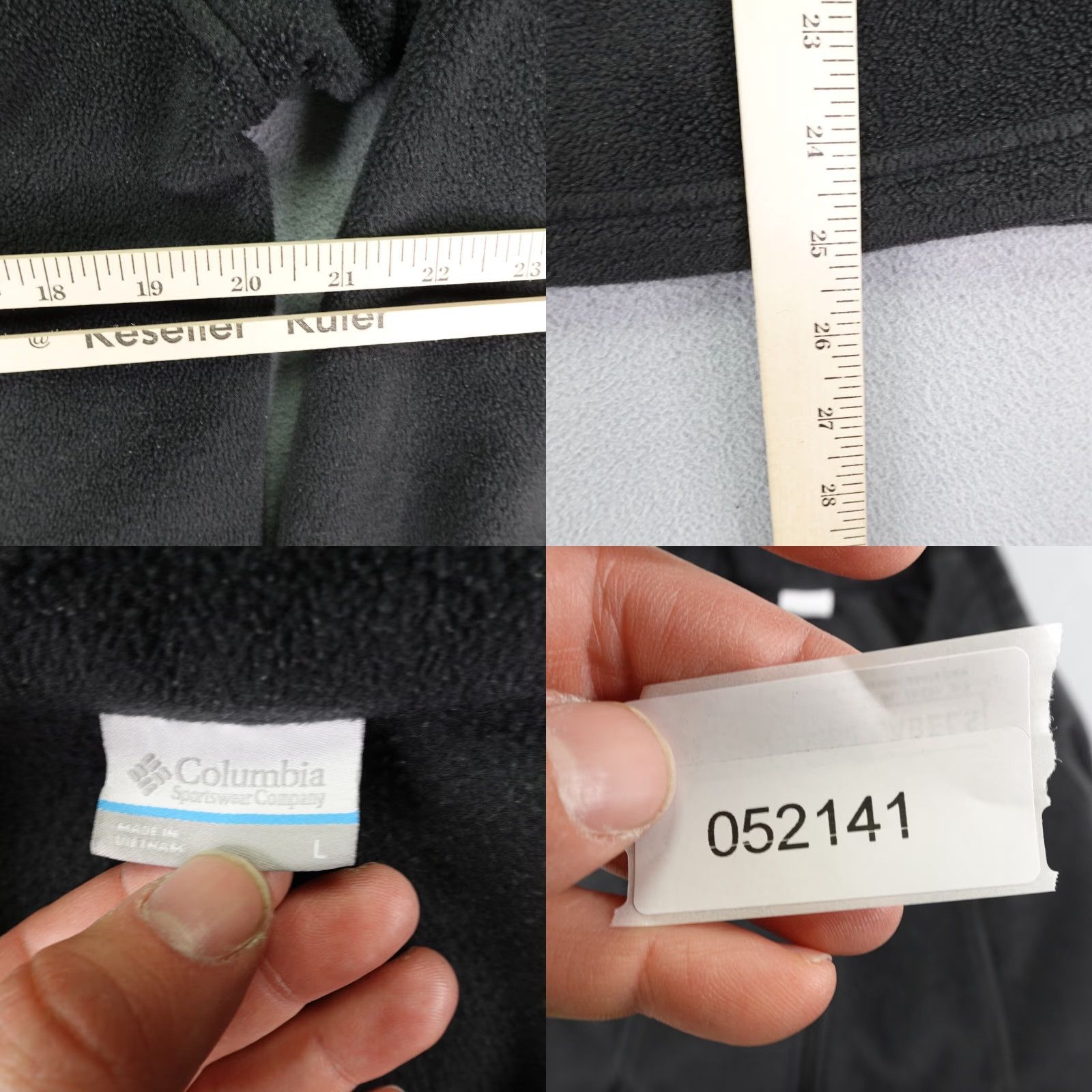 Vintage Columbia Jacket Women's Large Black Fleece Full Zip Up Sweater Coat Outdoor Size L / US 10 / IT 46 - 8 Thumbnail