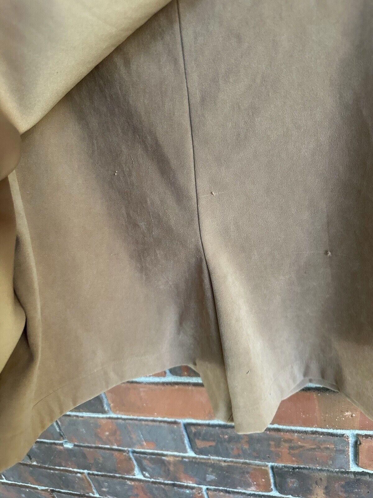 Designer Chic Tan Mini Skirt with Tie Detail Size 36" / US 14 / IT 50 - 10 Thumbnail