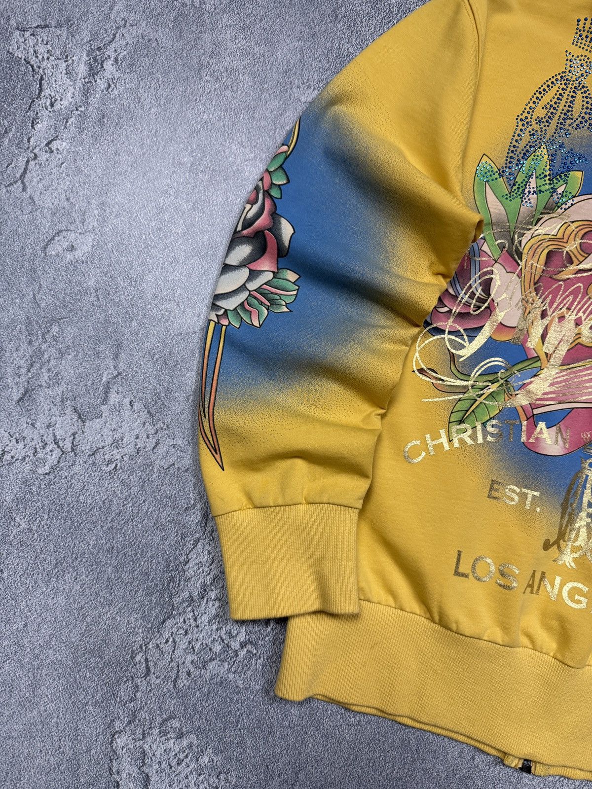 Christian Audigier Vintage Y2K Christian Audigier Zip Hoodie Size US M / EU 48-50 / 2 - 7 Thumbnail