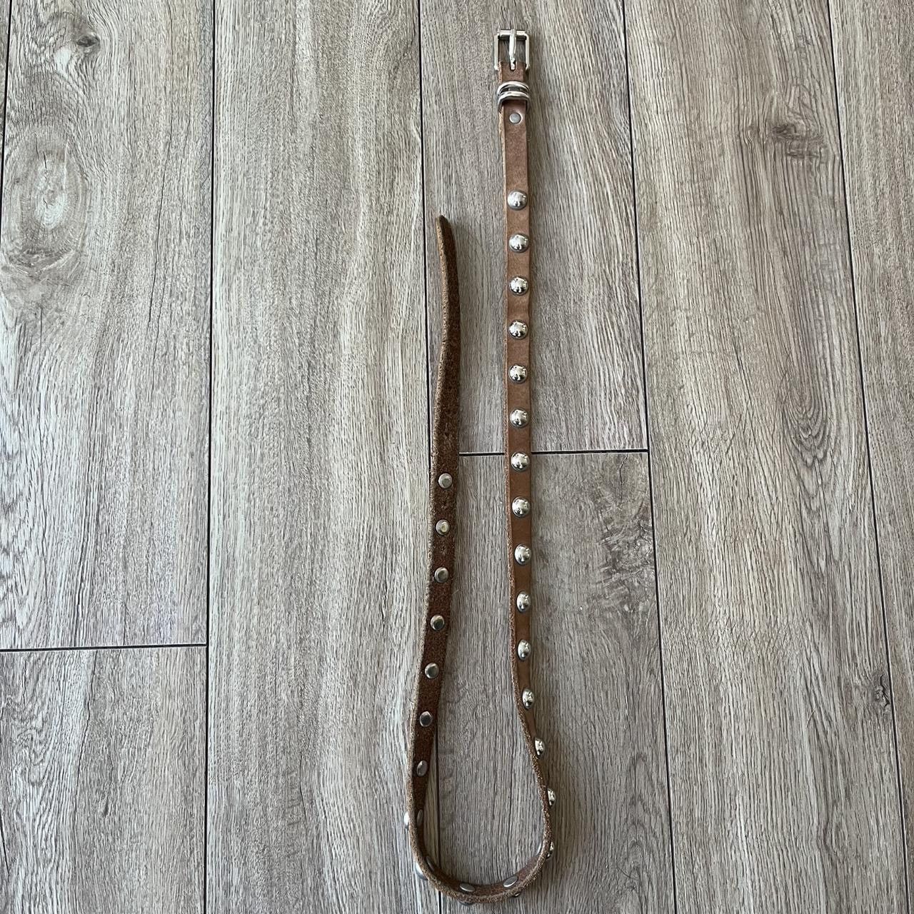 Other Thin western leather belt Size ONE SIZE - 4 Thumbnail