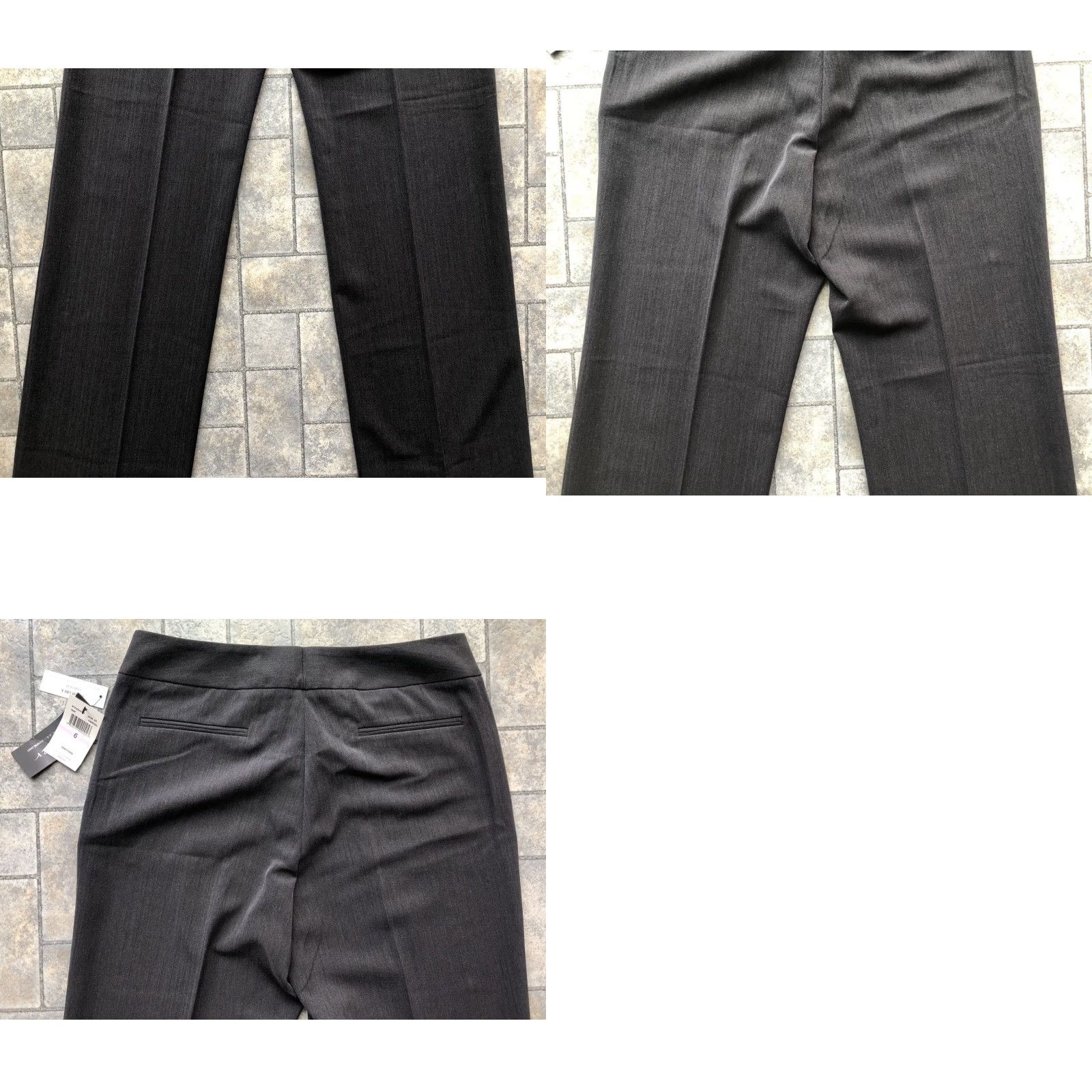 Vintage ATELIER Dress Pants Women's Gray Size 6 Stretch Zip Solid Business Formal Casual Workwear Pants Size 28" / US 6 / IT 42 - 11 Thumbnail