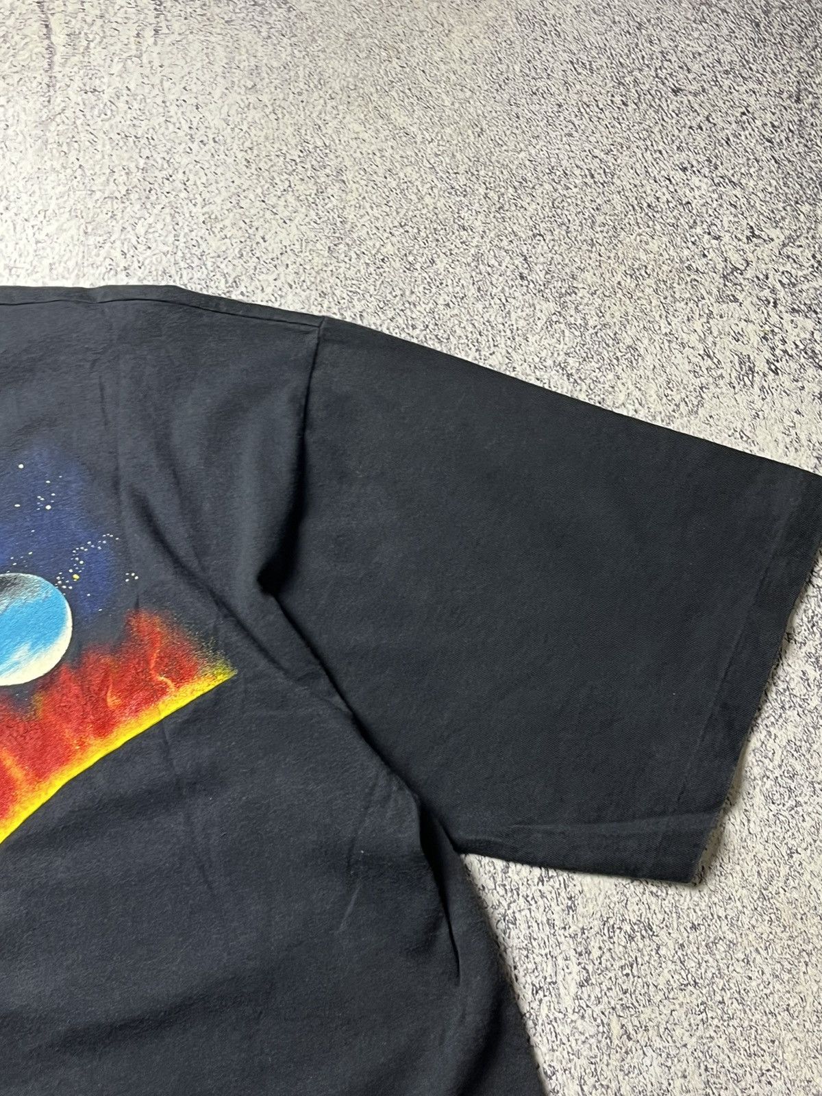 Vintage 1990 Vintage Peter Kull Solar System Graphic T-Shirt 90s Size US XL / EU 56 / 4 - 22 Thumbnail