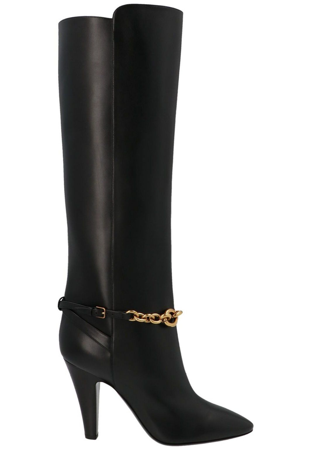 Yves Saint Laurent Le Maillon Boots in Smooth Calf Leather