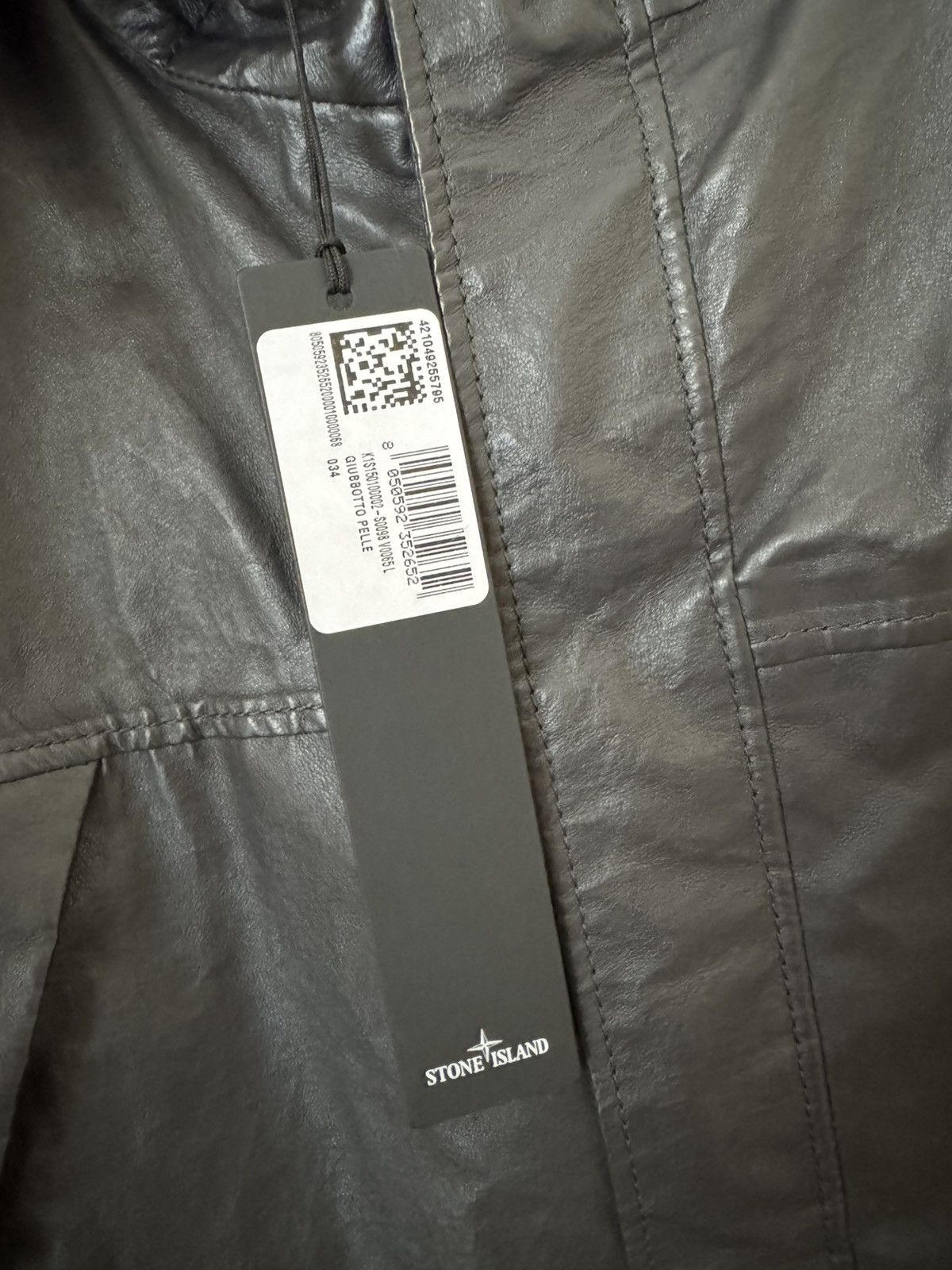Stone Island Stone Island New Light Leather Organza Jacket Grey Large Size US L / EU 52-54 / 3 - 5 Thumbnail