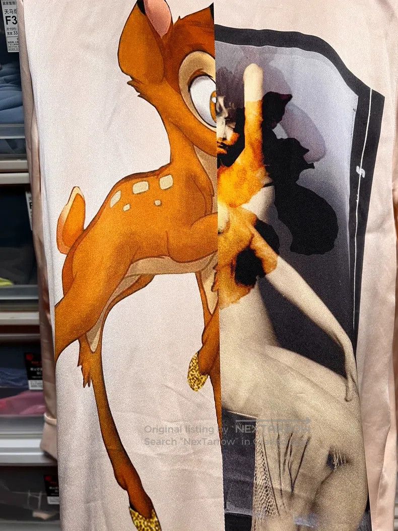 Givenchy Givenchy Bambi print silk hooded sweatshirt, flesh pink Size US M / EU 48-50 / 2 - 8 Thumbnail