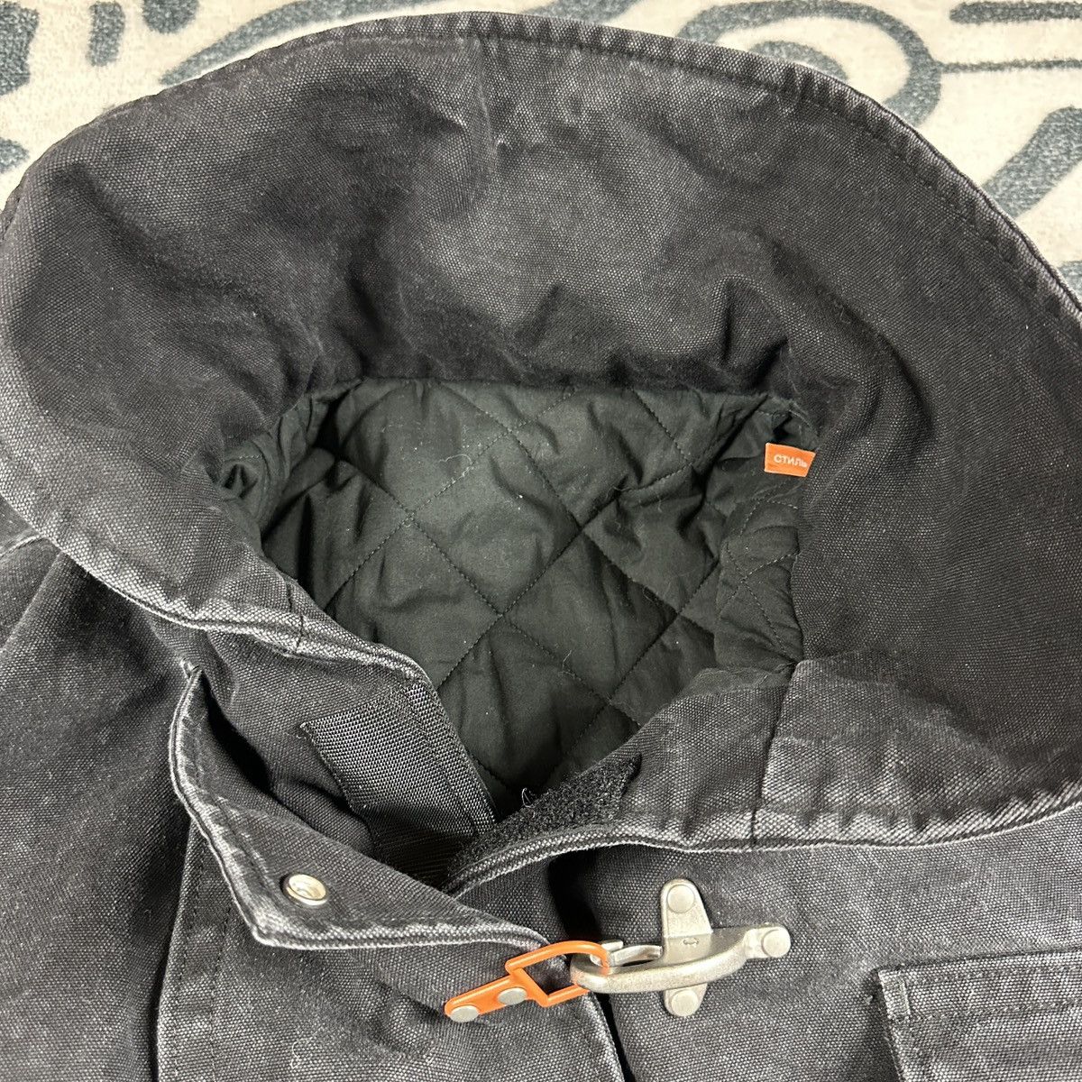 Heron Preston Black Fireman Jacket Clasp Size XL