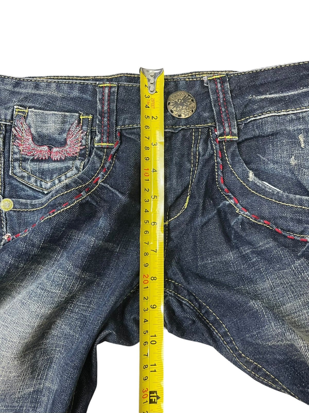 Japanese Brand Vintage Vanity Flare Jeans Wing Streetwear Size US 29 - 15 Thumbnail