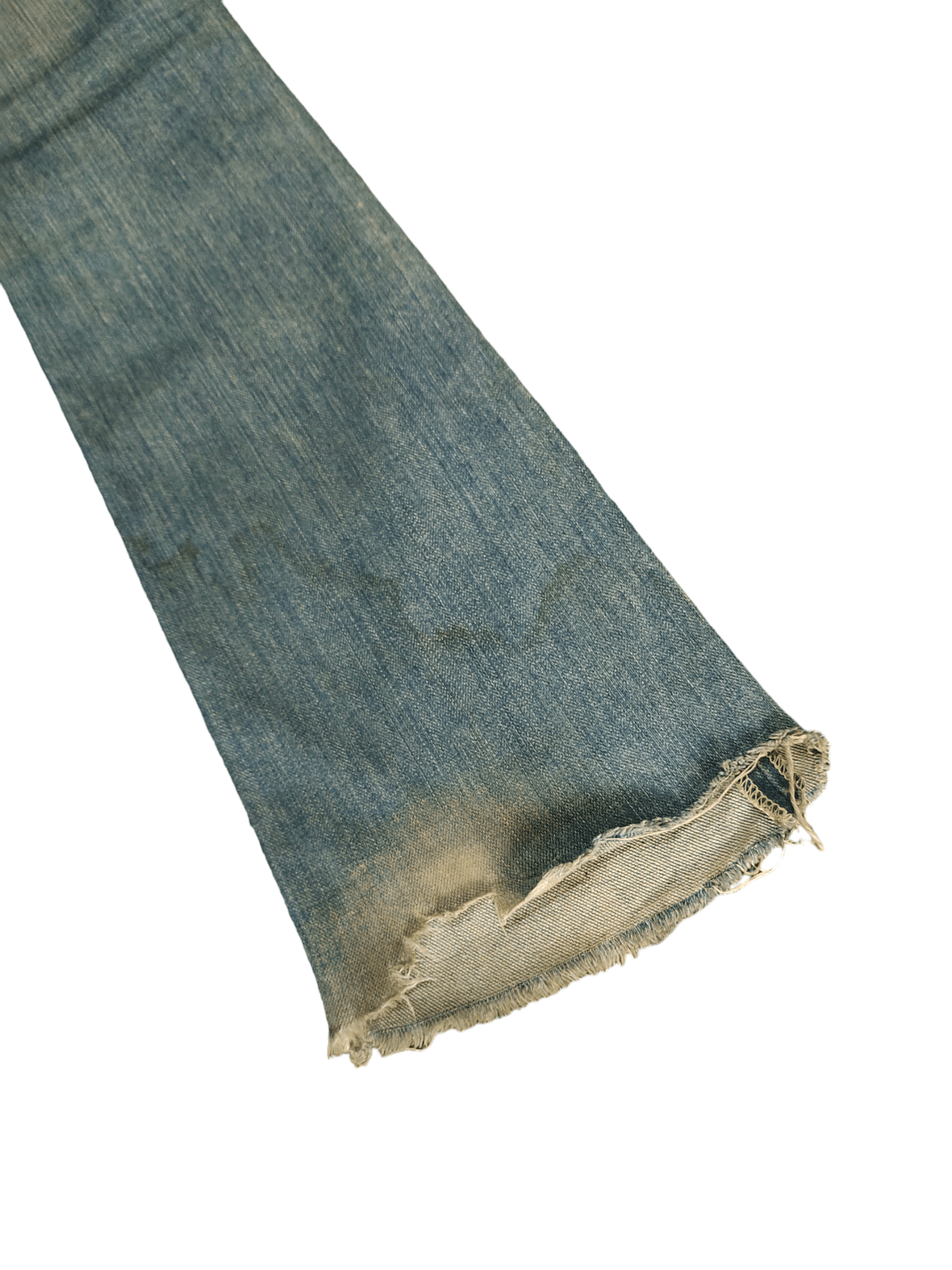 If Six Was Nine Flare Jeans Taverniti Release Hem Distress Boot Cut Low Rise Size US 27 - 18 Thumbnail