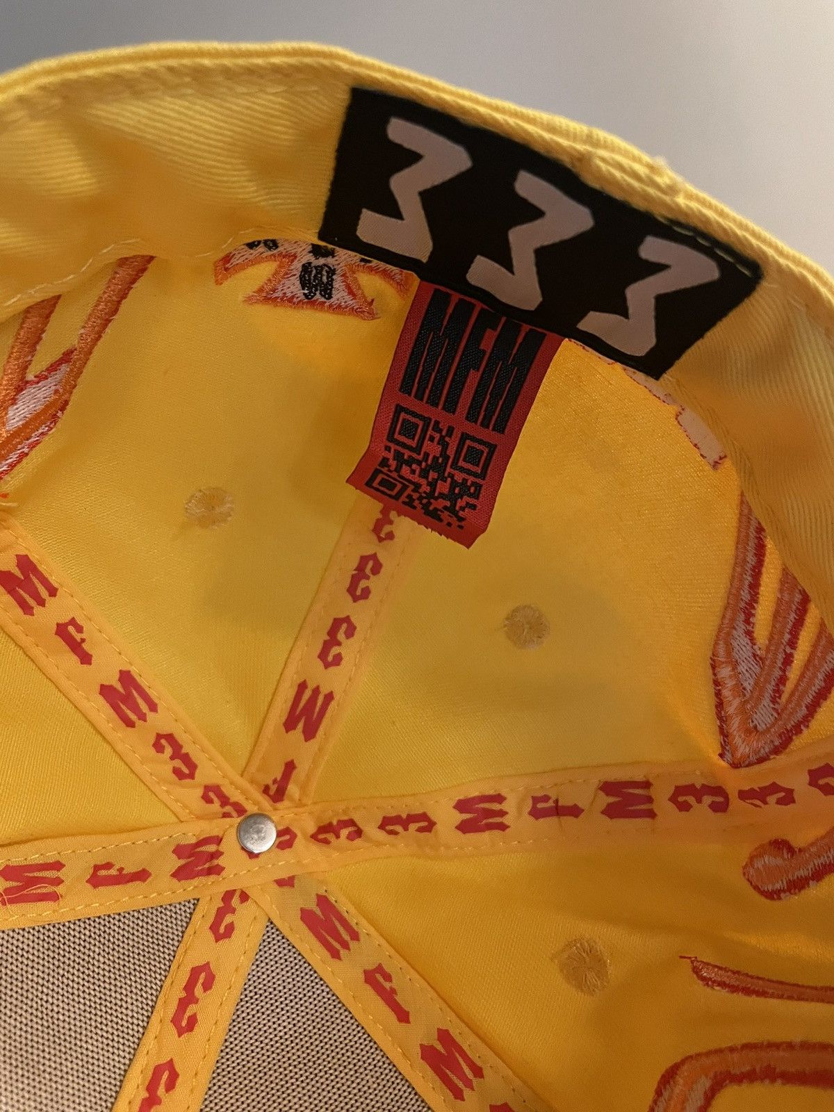 murd333r.fm Murd33r.fm yellow cap 7 1/4 Size ONE SIZE - 6 Thumbnail