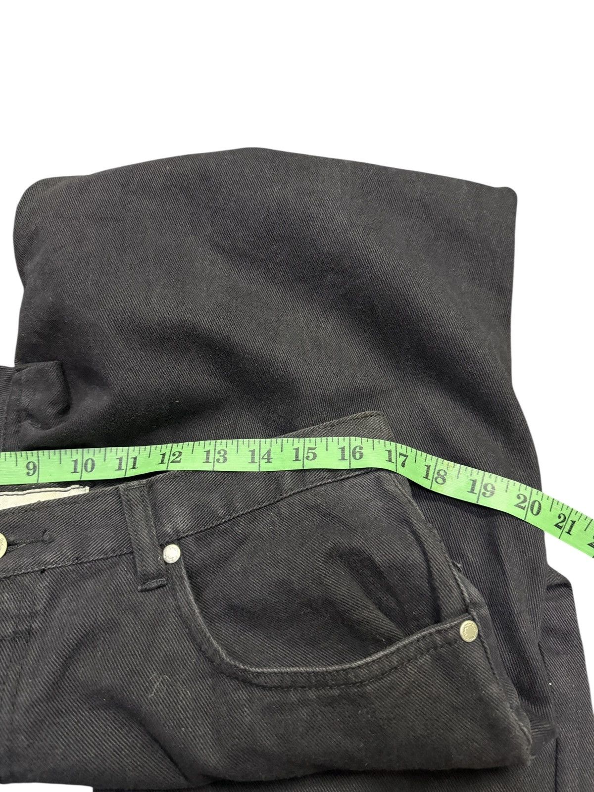 Sean John Vintage Sean Jean Super Black Baggy Denim Embroidered Size US 34 / EU 50 - 11 Thumbnail