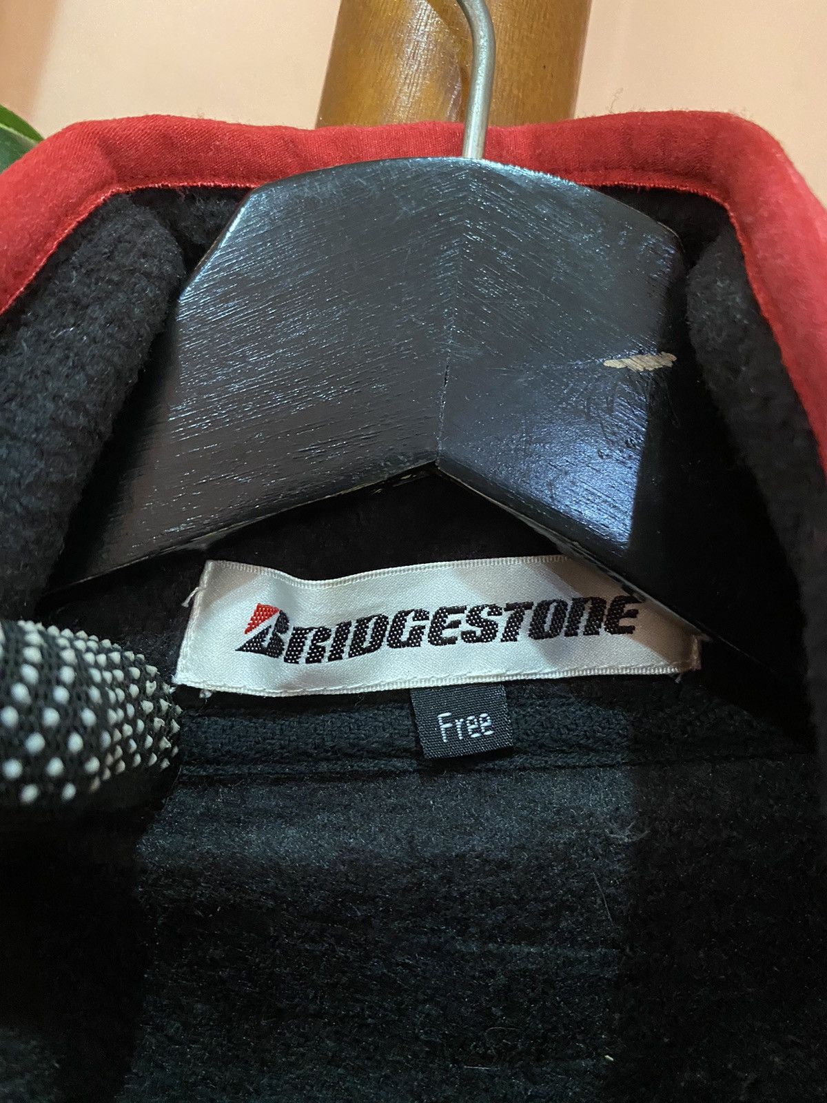 Vintage Bridgestone Fleece Vest – Vintage Black Sleeveless Jacket Size US L / EU 52-54 / 3 - 4 Thumbnail