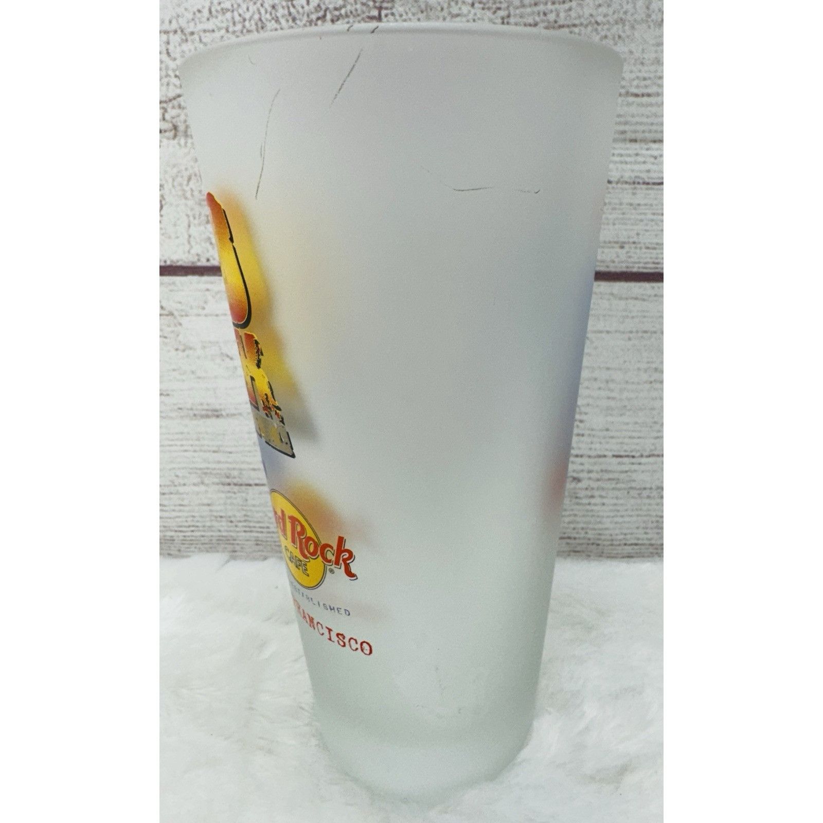 Pepsi Hard Rock Cafe Frosted Drinking Glass Cup Tumbler 50 Years O Size ONE SIZE - 5 Thumbnail