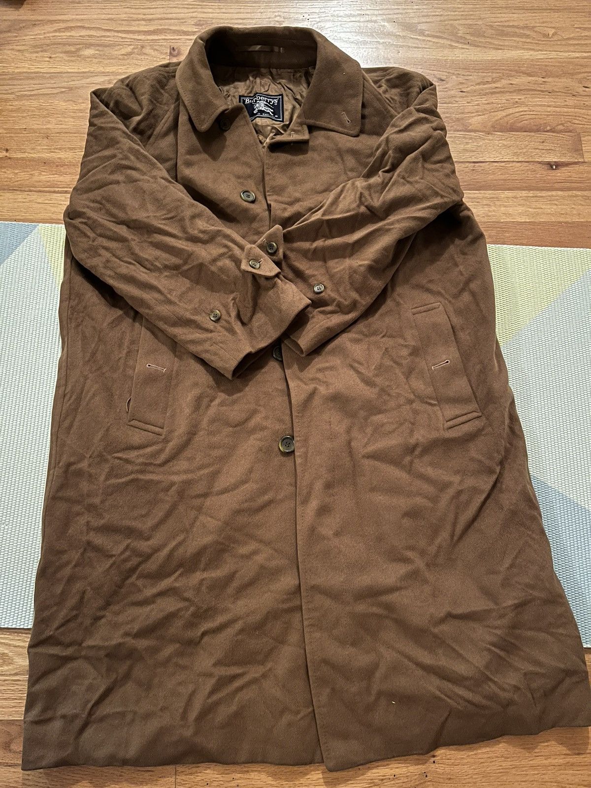 Burberry × Vintage Burberrys 54 Regular Pure Cashmere Coat Perfect Condition Size US L / EU 52-54 / 3 - 1 Thumbnail