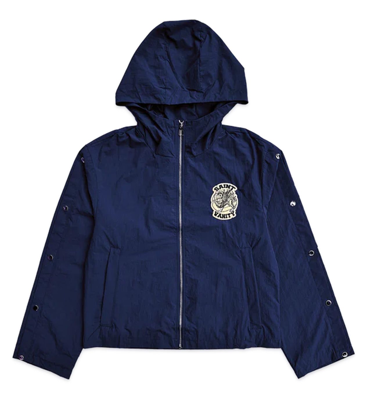 Saint Vanity Nylon Zip Up Jacket Midnight Blue Size US XL / EU 56 / 4 - 1 Preview