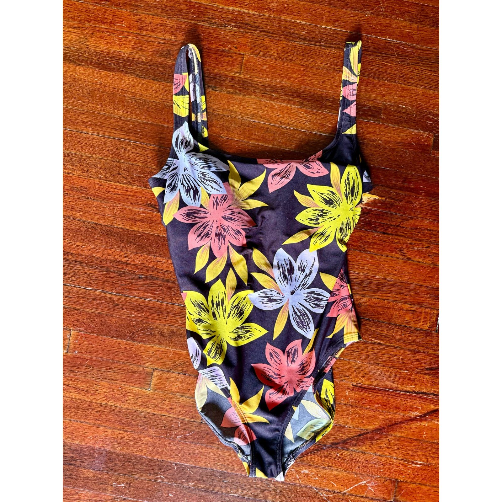 Speedo Vintage Speedo Yellow Brown Fronds Leaf Swim Suit Large XL Size L / US 10 / IT 46 - 3 Thumbnail