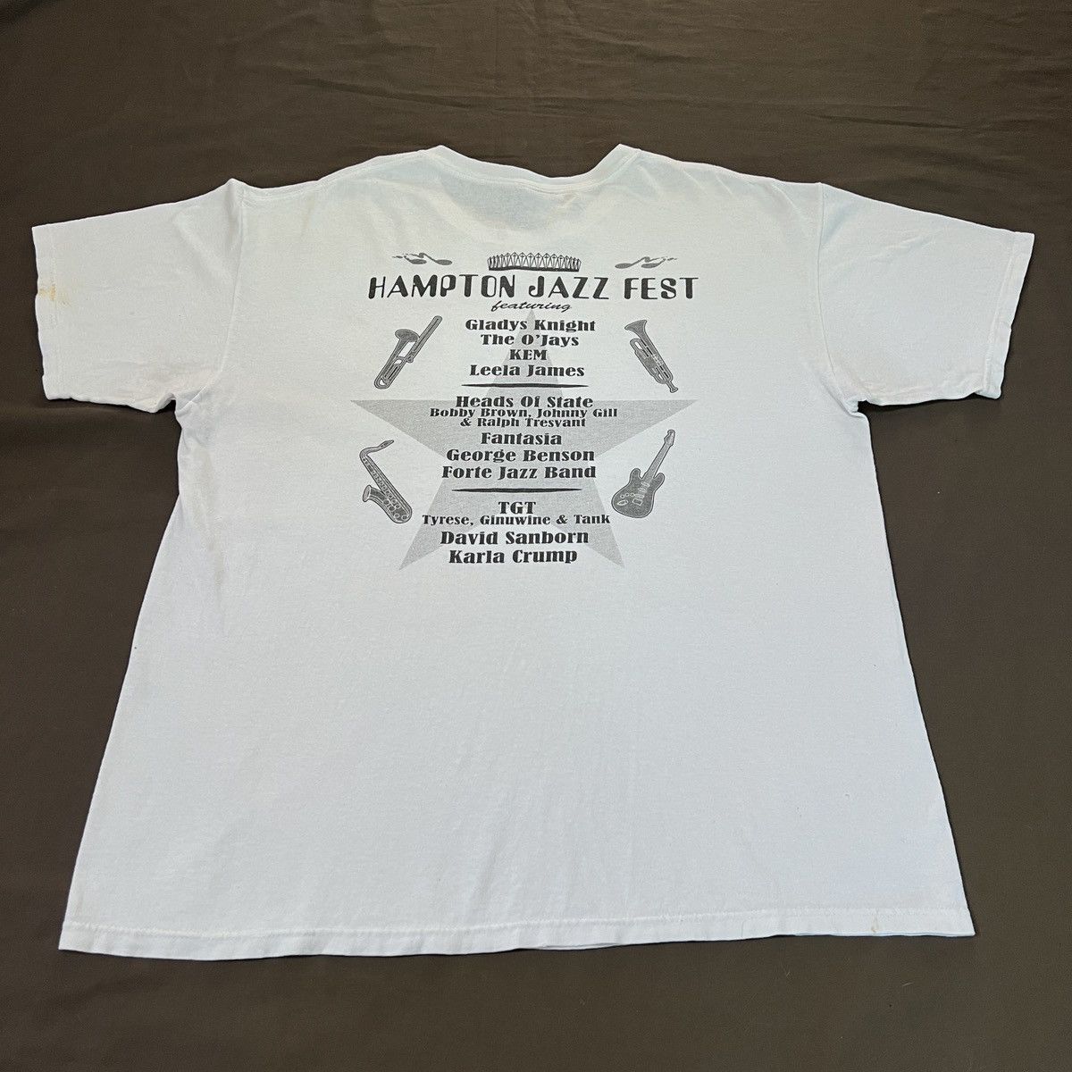 Band Tees × Rap Tees × Vintage Vintage Y2K Hampton Jazz Fest Promo Tee XL R&B Soul Hiphop Size US XL / EU 56 / 4 - 9 Thumbnail