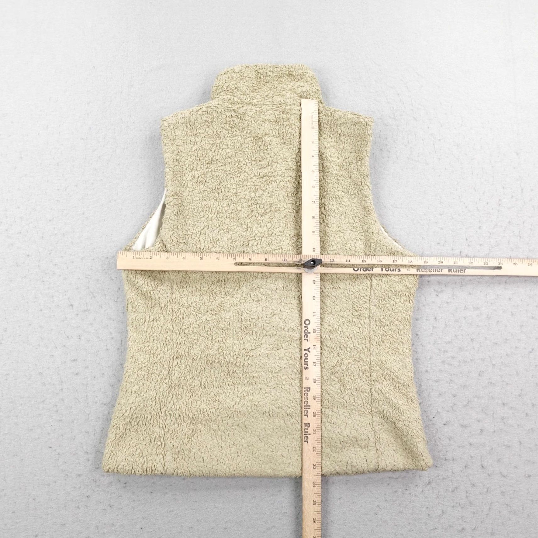 Patagonia Patagonia Vest Womens Large Beige Oatmeal Los Gatos Fleece Sherpa High Pile Zip Mid-Length Casual Travel Size L / US 10 / IT 46 - 7 Thumbnail