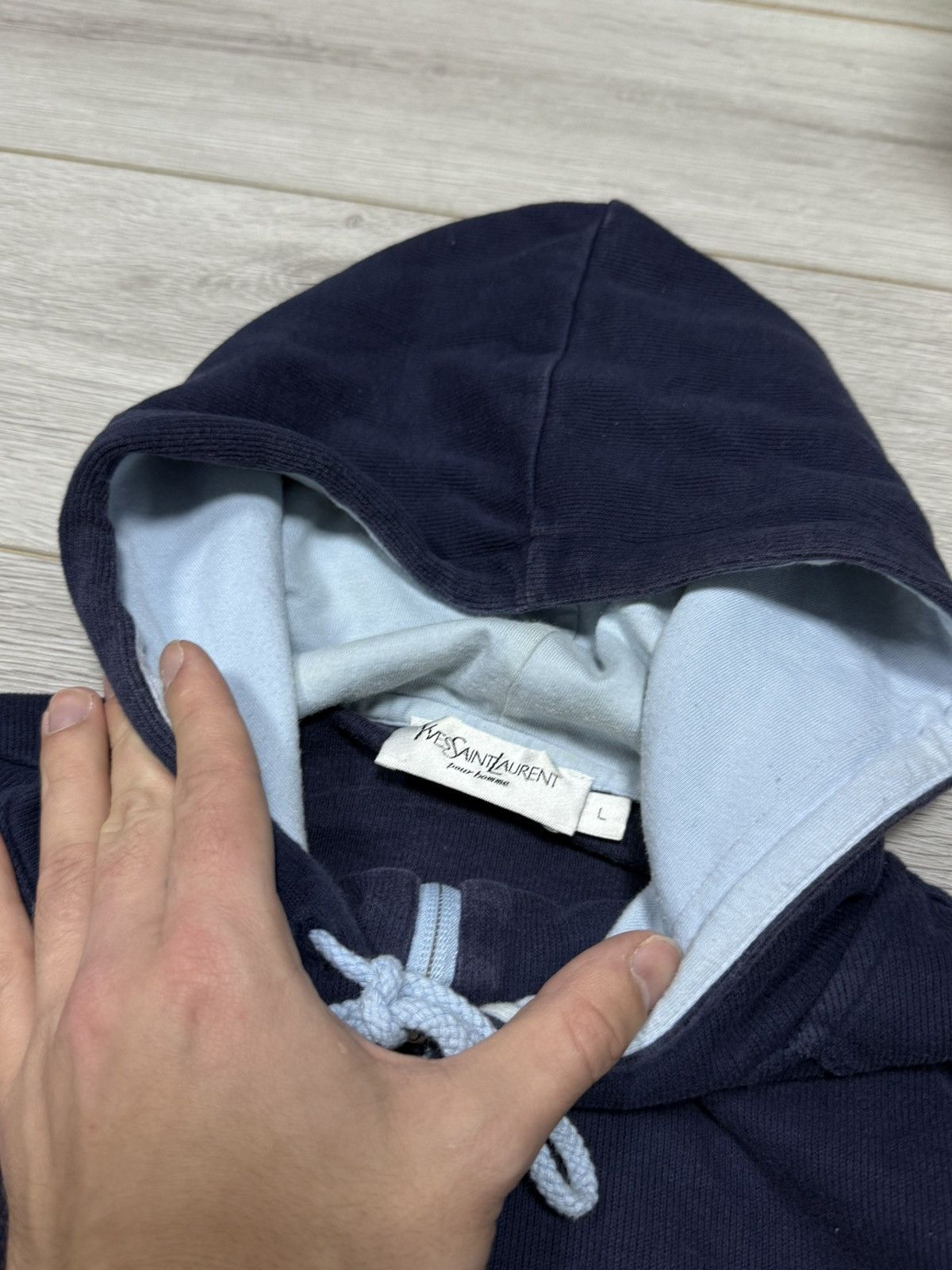 Yves Saint Laurent Yves Saint Laurent YSL zip hoodie vintage sweater Size US L / EU 52-54 / 3 - 4 Thumbnail