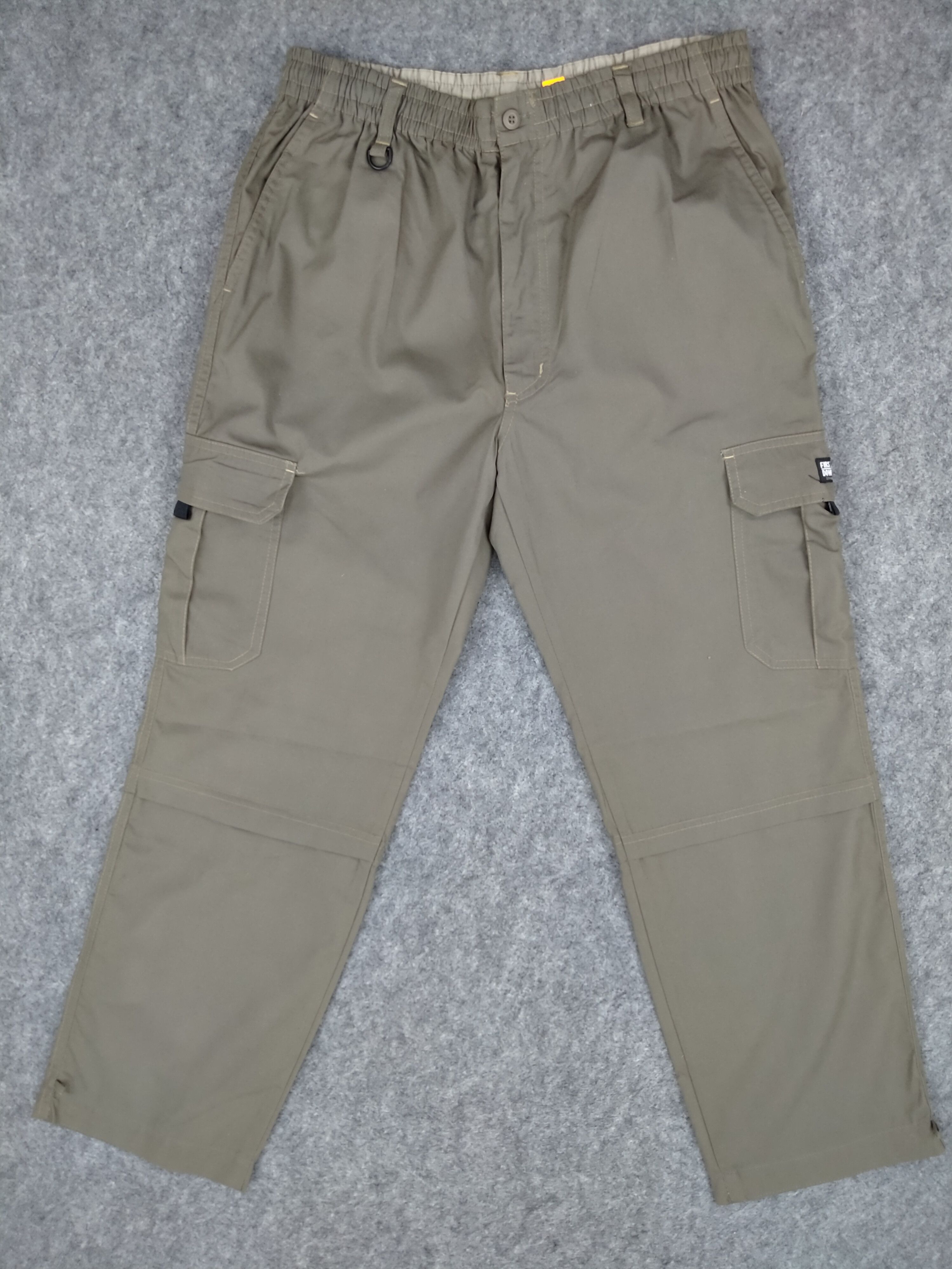 Japanese Brand Elastic/Drawstring Waist Cargo Pants 31x28.5 -CP124 Size US 31 - 1 Thumbnail